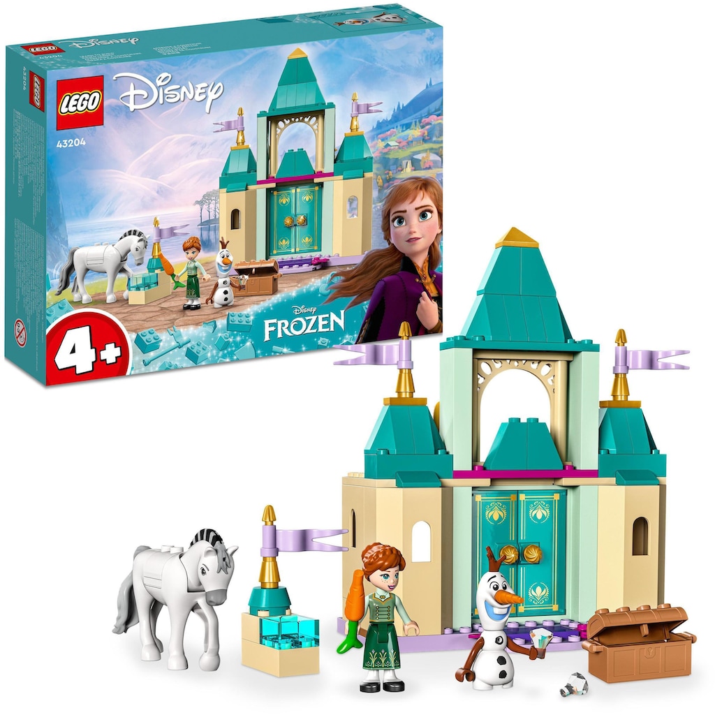 LEGO® Konstruktionsspielsteine »Annas und Olafs Spielspaß im Schloss (43204), LEGO® Disney Princess«, (108 St.), Made in Europe