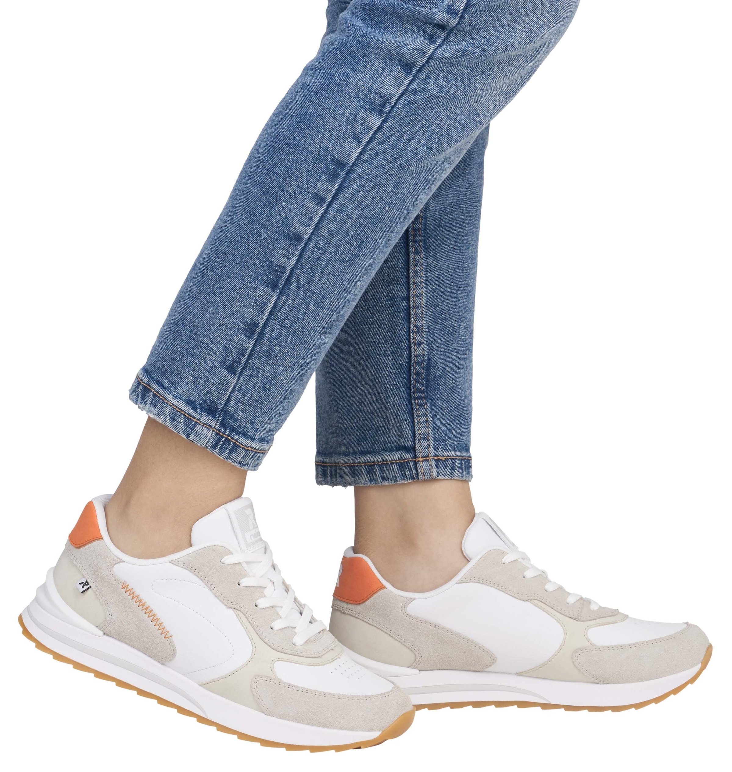 RIEKER Sport Keilsneaker, Halbschuh, Schnürschuh, Freizeitsneaker mit weicher Soft-Einlage