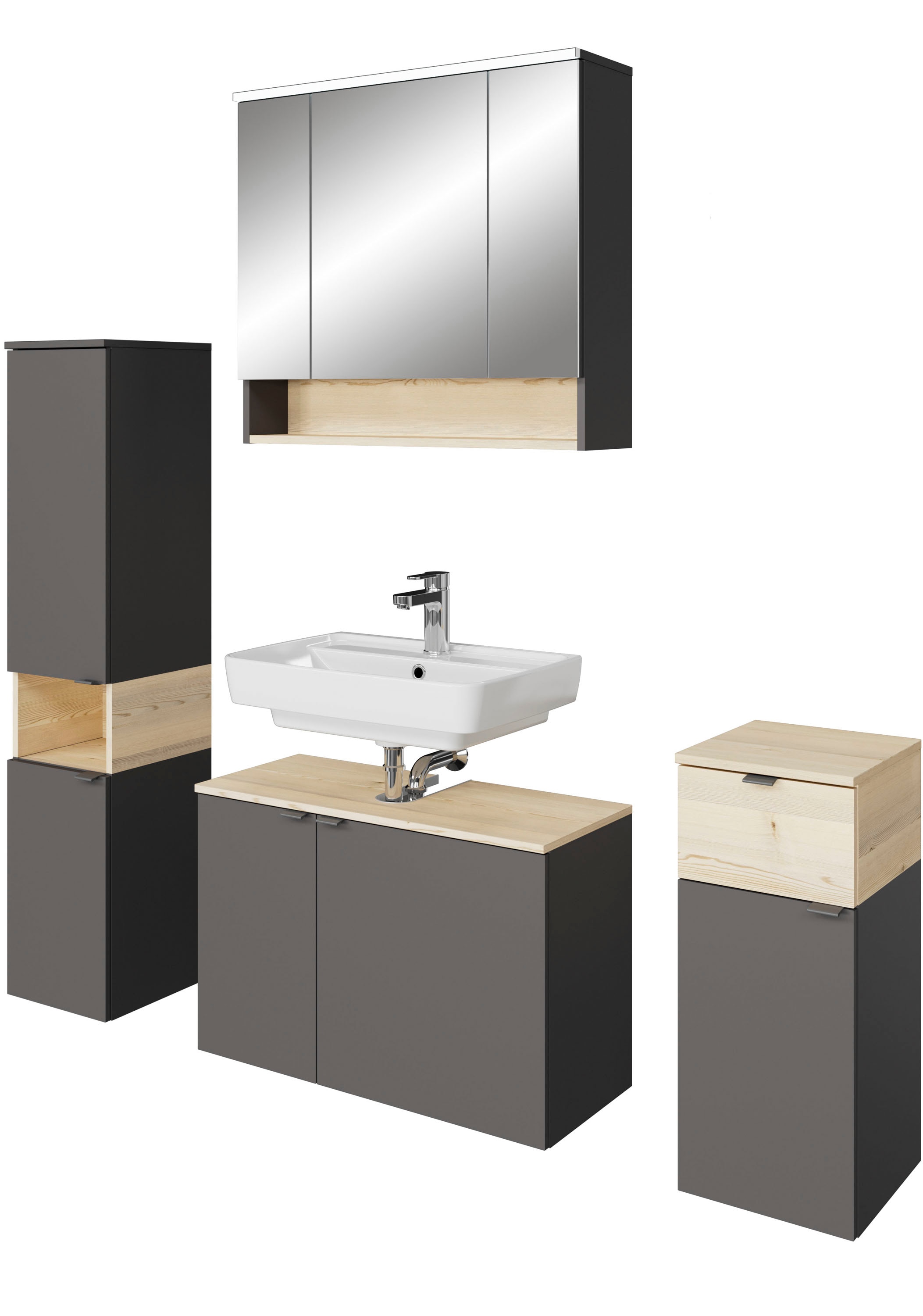 Saphir Badmöbel-Set "Quickset 394" Komplett-Set, 4 Stk. tlg. günstig online kaufen