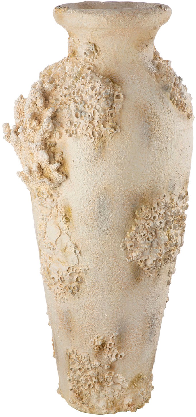 GILDE Bodenvase »Bodenvase Amphora Seychelles weiß H. 80,5 cm«