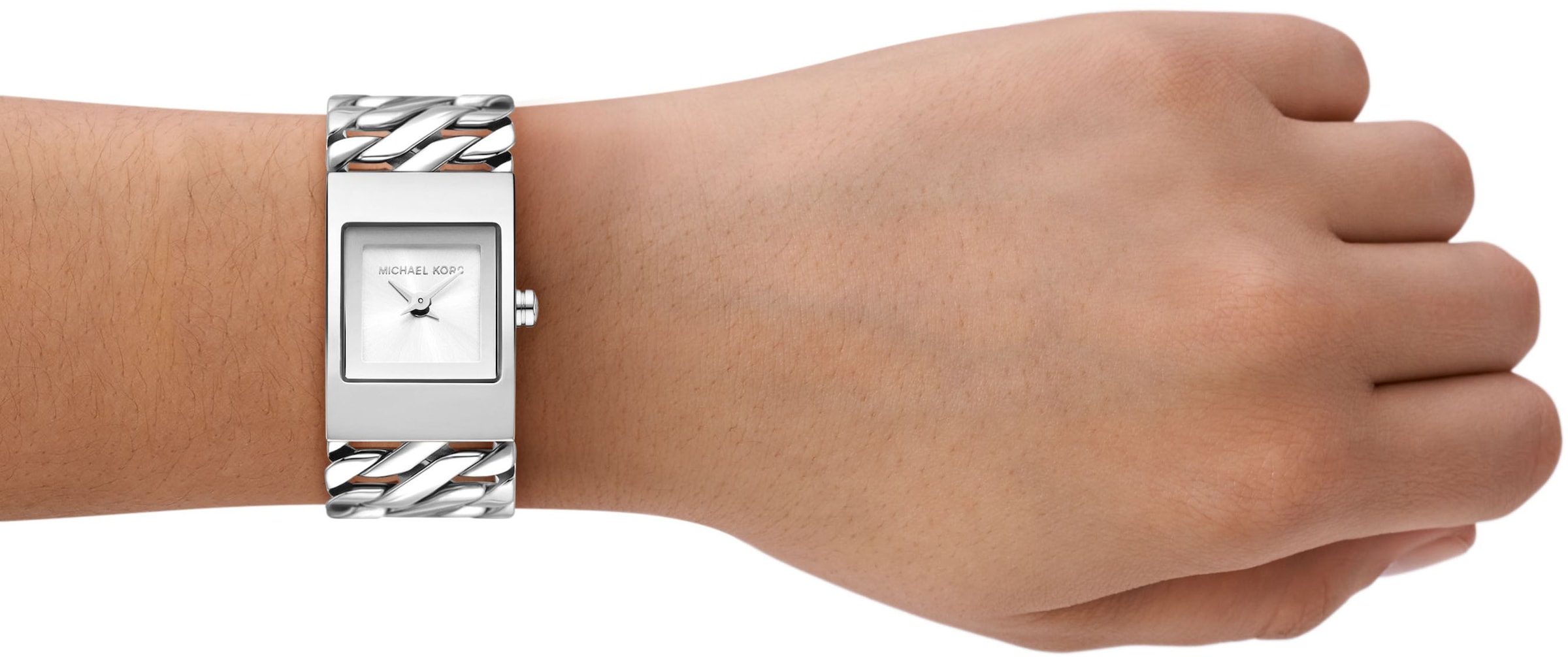 MICHAEL KORS Quarzuhr »DARRINGTON«, Armbanduhr, Damenuhr, Edelstahlarmband, analog