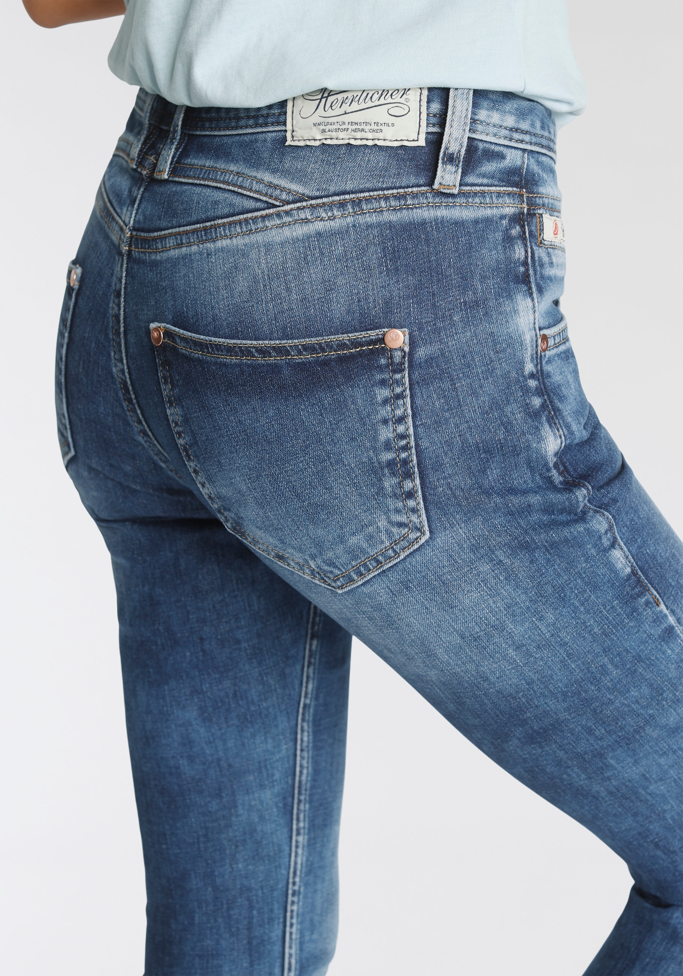 Herrlicher Slim-fit-Jeans »PEPPY SLIM POWERSTRETCH«, Normal Waist