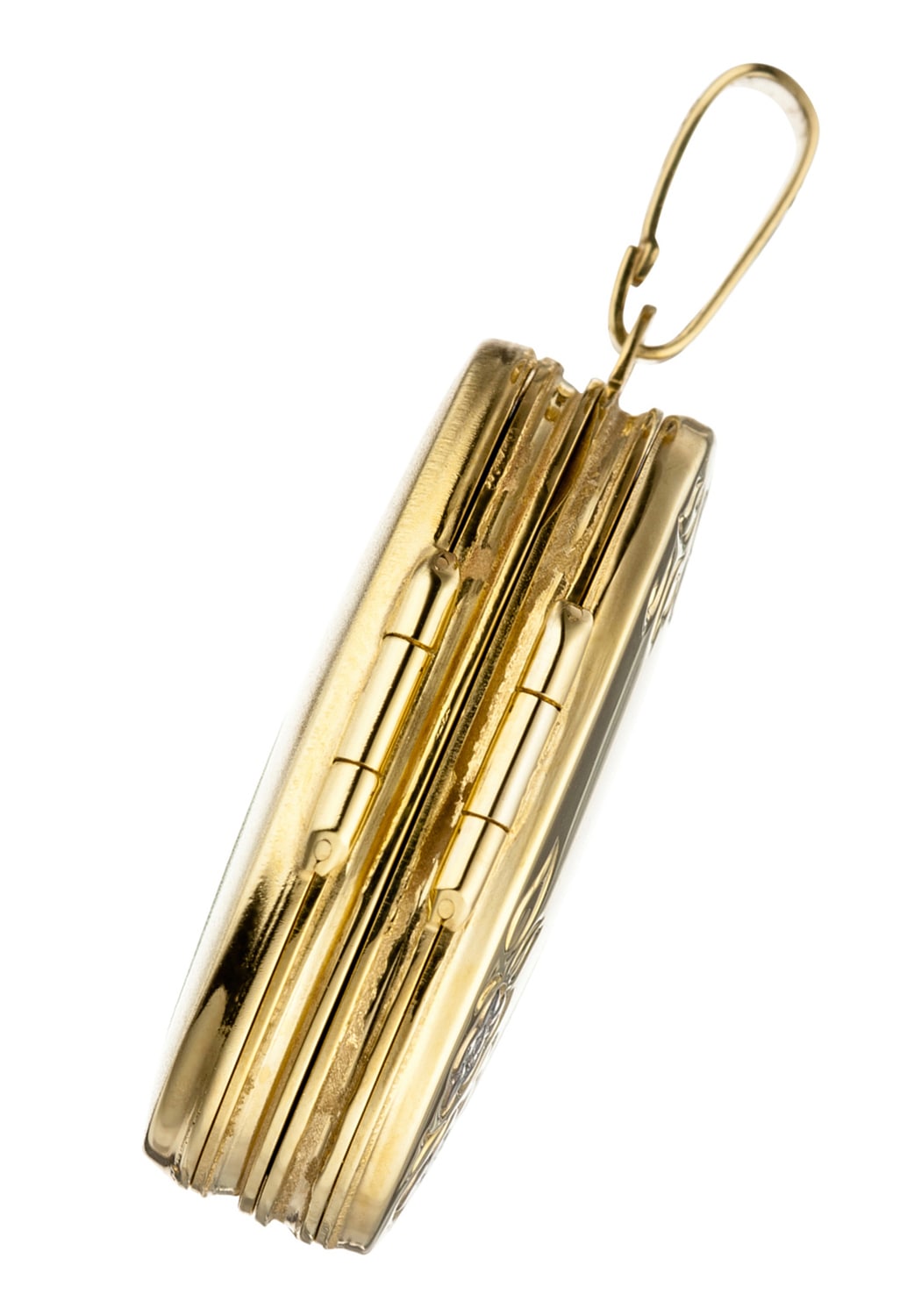 JOBO Medallionanhänger »Anhänger Medaillon Blumen oval 26 mm« ()  333 Gold für 6 Fotos