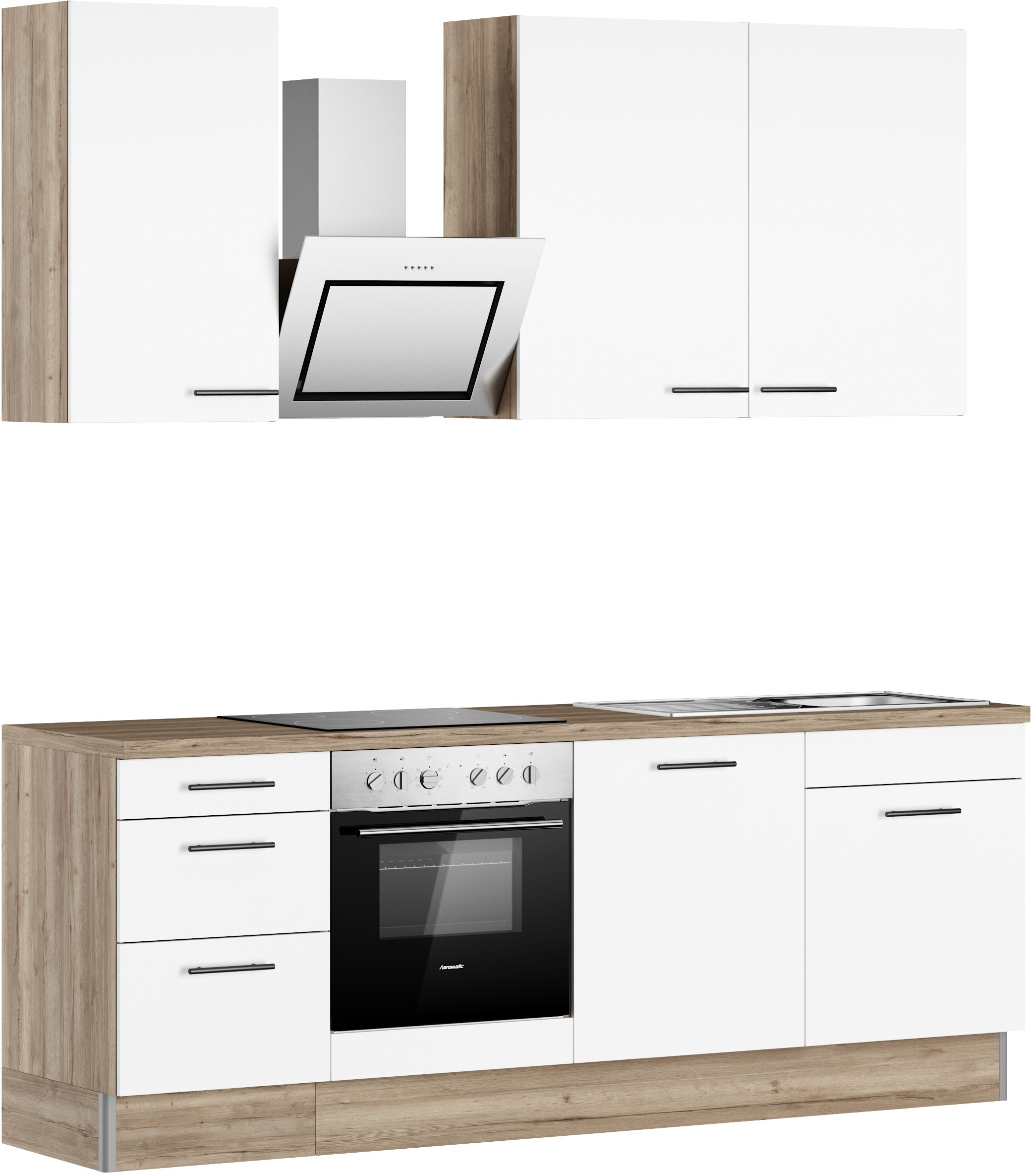 Thumbnail - OPTIFIT Küchenzeile "Fiona", Breite 230 cm, mit Hanseatic-E-Geräten in Premium oder Basic