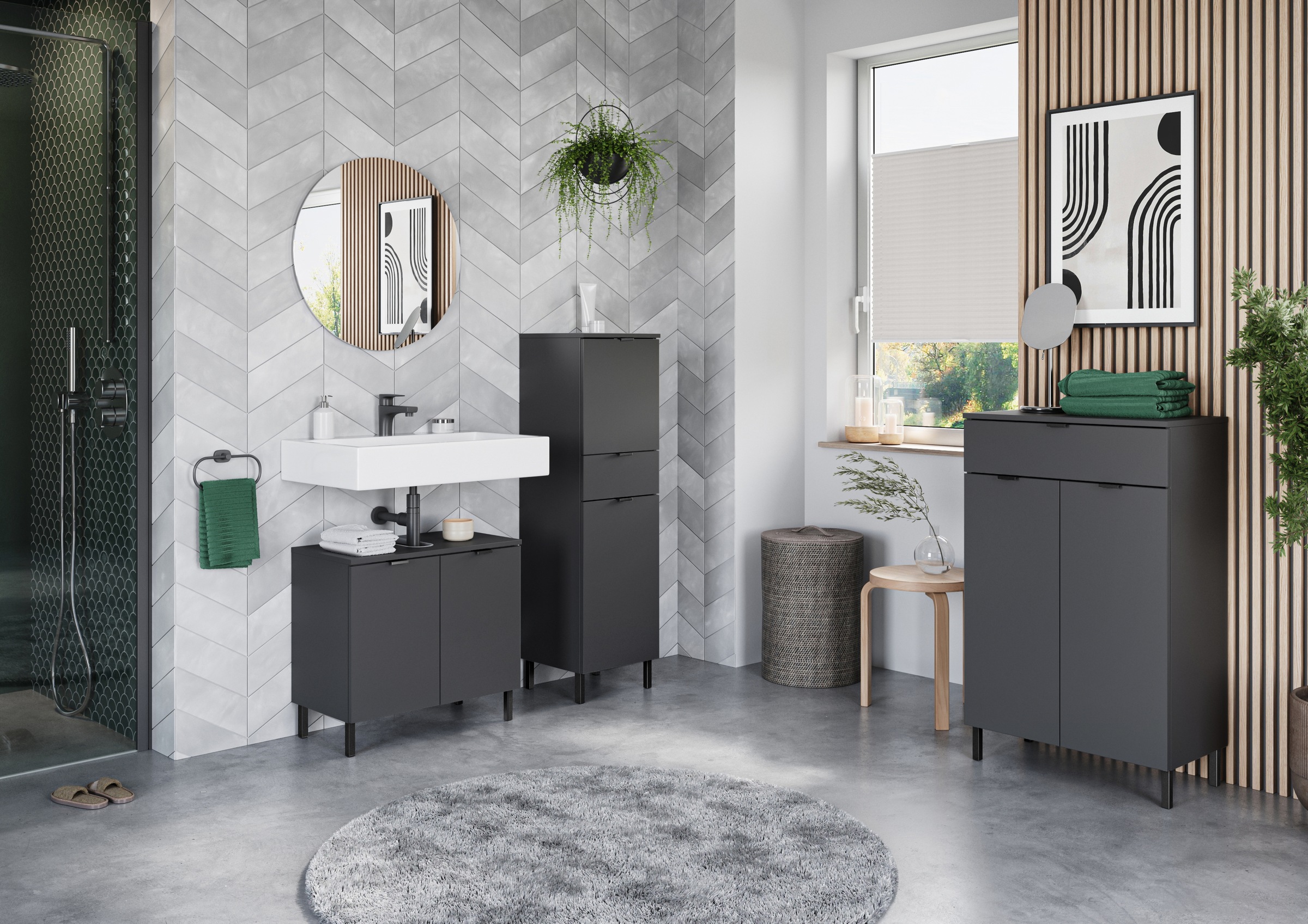 GERMANIA Badmöbel-Set "GW-Arcena" 3 Stk. tlg. günstig online kaufen