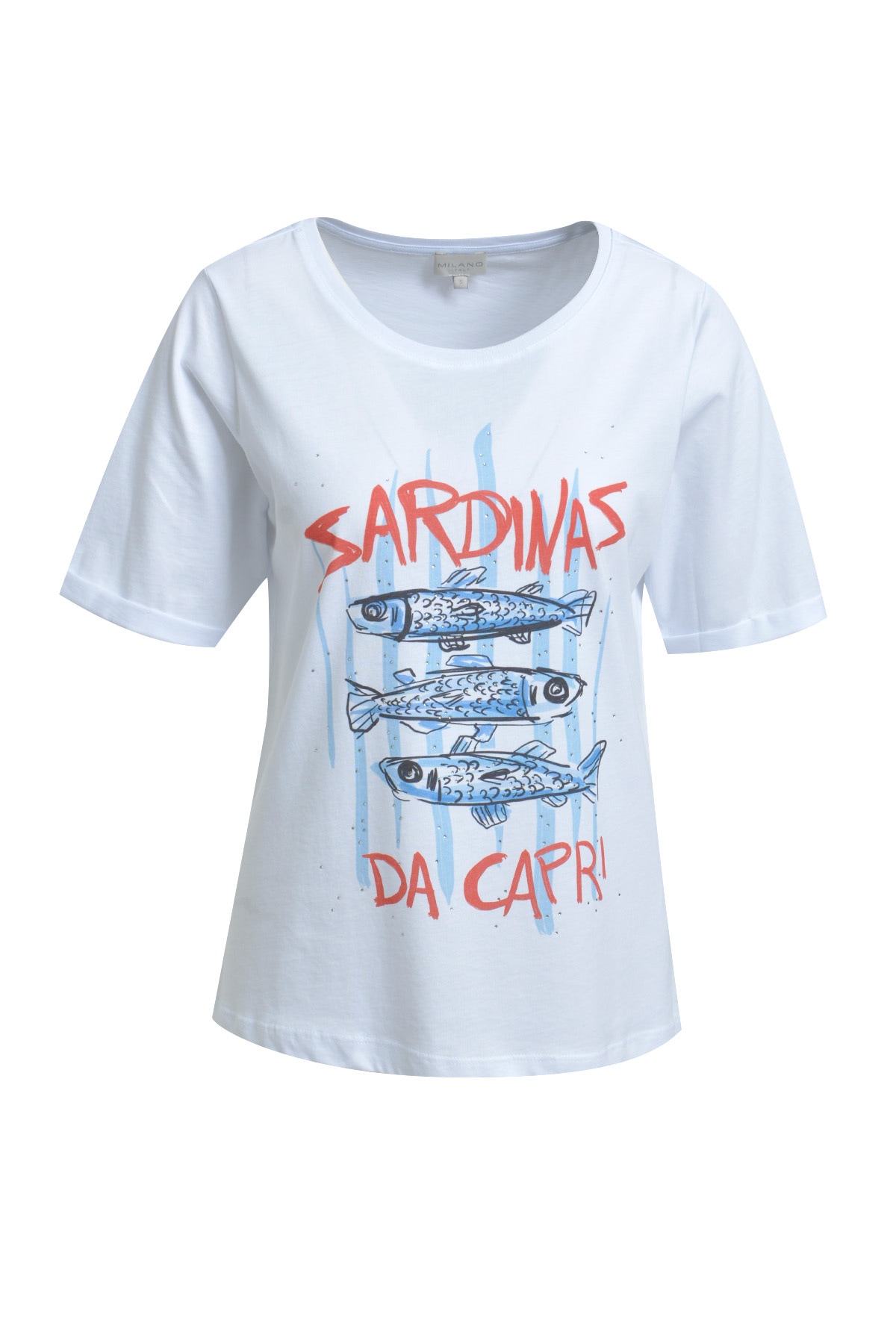 Milano Italy Rundhalsshirt aus Baumwolle