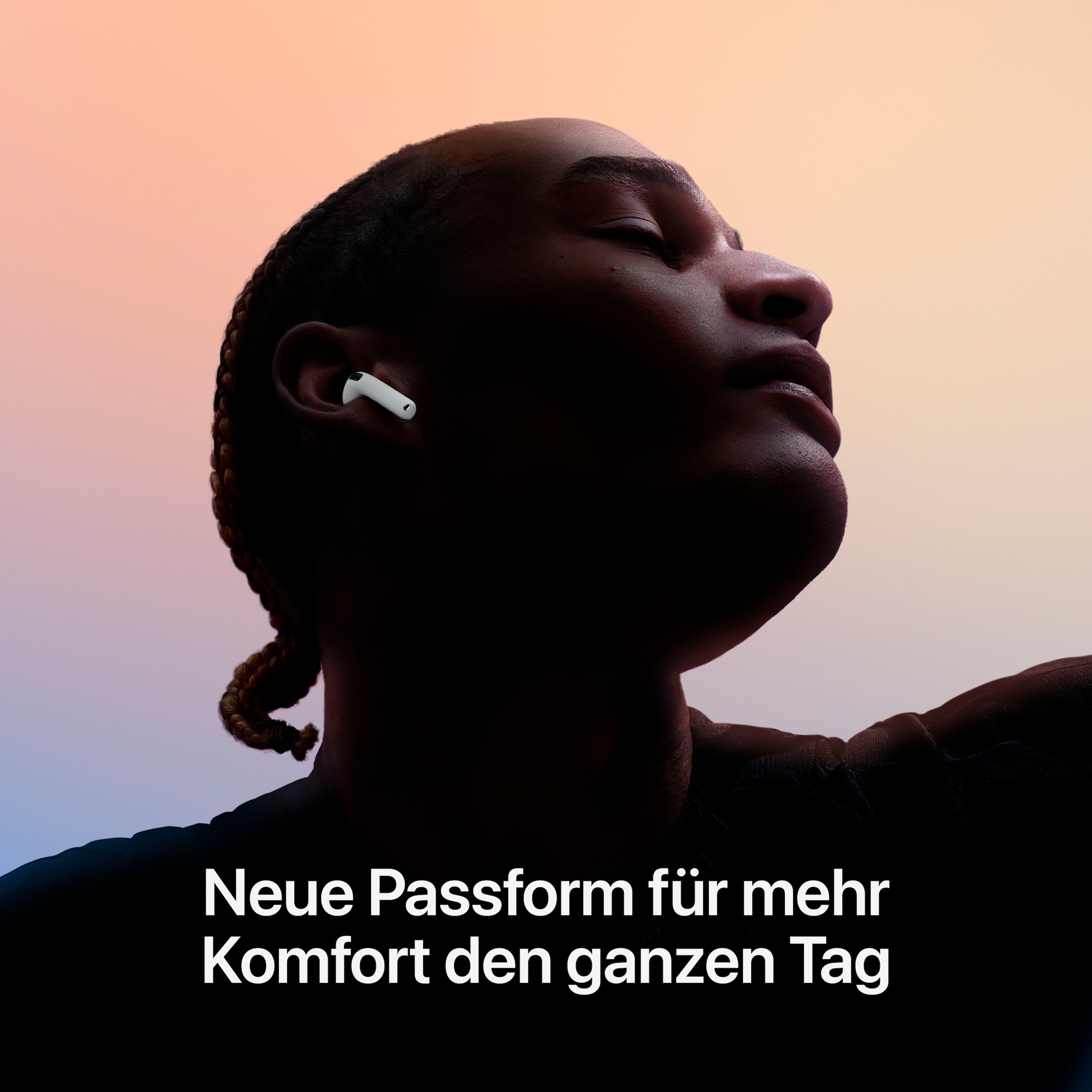 Apple wireless In-Ear-Kopfhörer »AirPods 4«, Bluetooth, kompatibel mit Siri-integrierte Steuerung für Anrufe und Musik