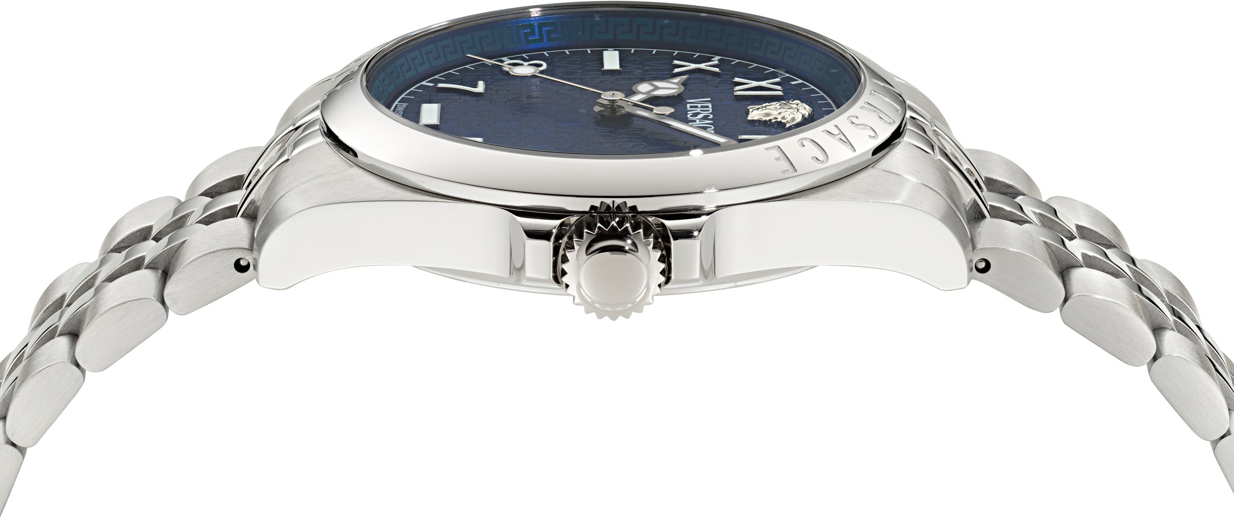 Versace Quarzuhr »VERSACE ANTEO«, Armbanduhr, Herrenuhr, Swiss Made, Saphirglas, Edelstahlarmband, Datum