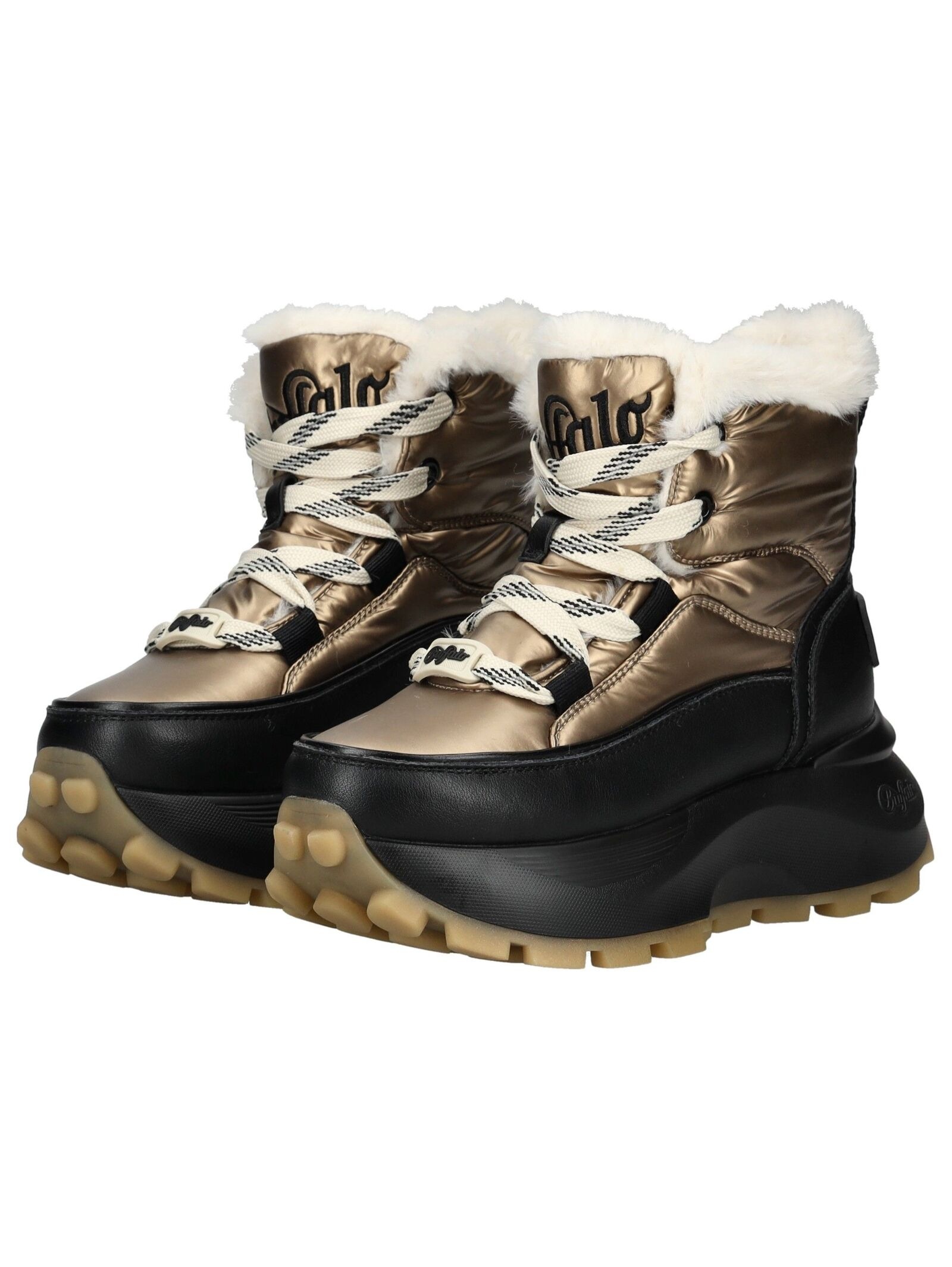 Buffalo Schnürstiefelette »Buffalo Stiefelette Lederimitat/Textil«