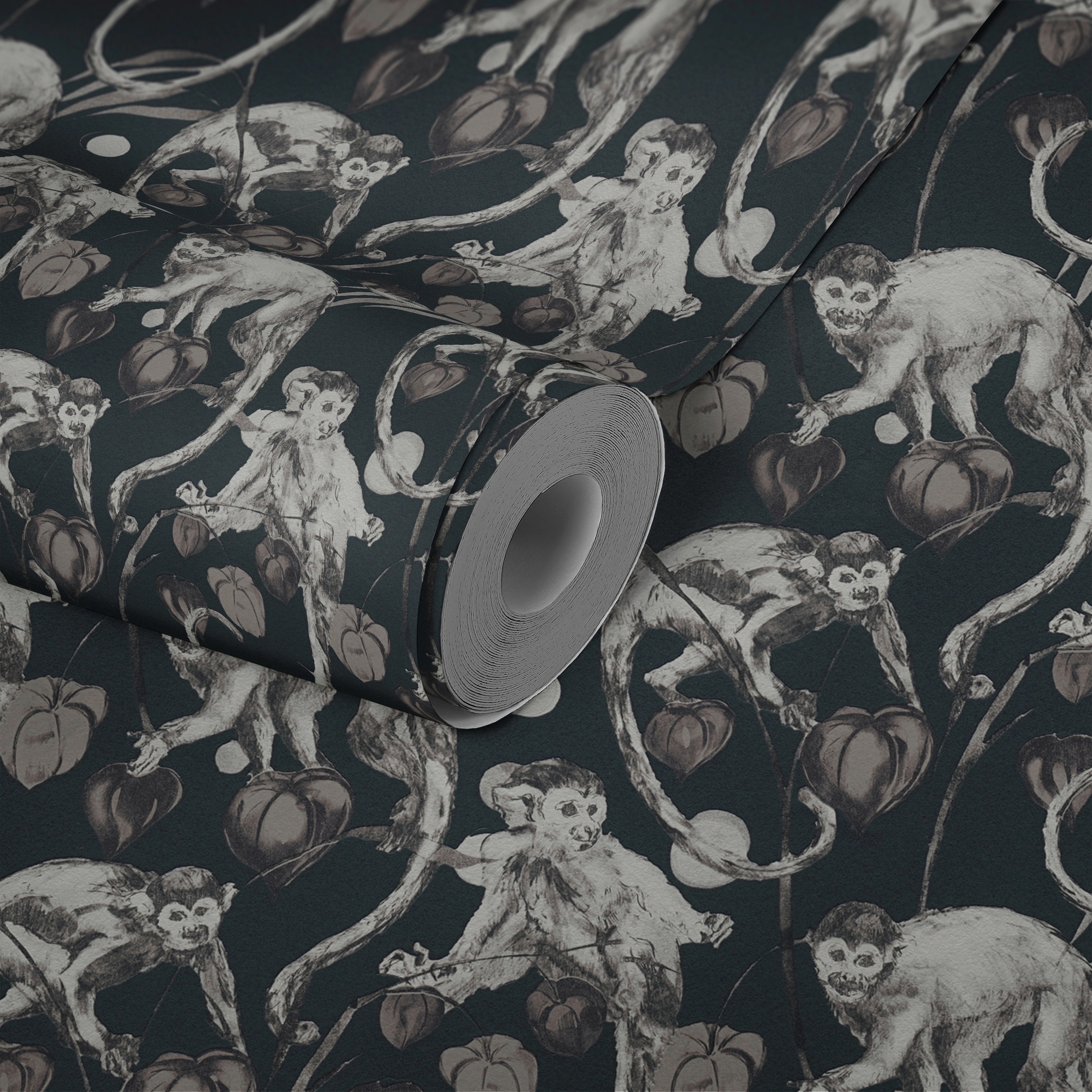 METROPOLIS BY MICHALSKY LIVING Vliestapete »Change is good, Mad Monkeys«, floral-botanisch-tropisch, Designertapete Tapete Dschungel Tapeten Wohnzimmer Schlafzimmer Küche