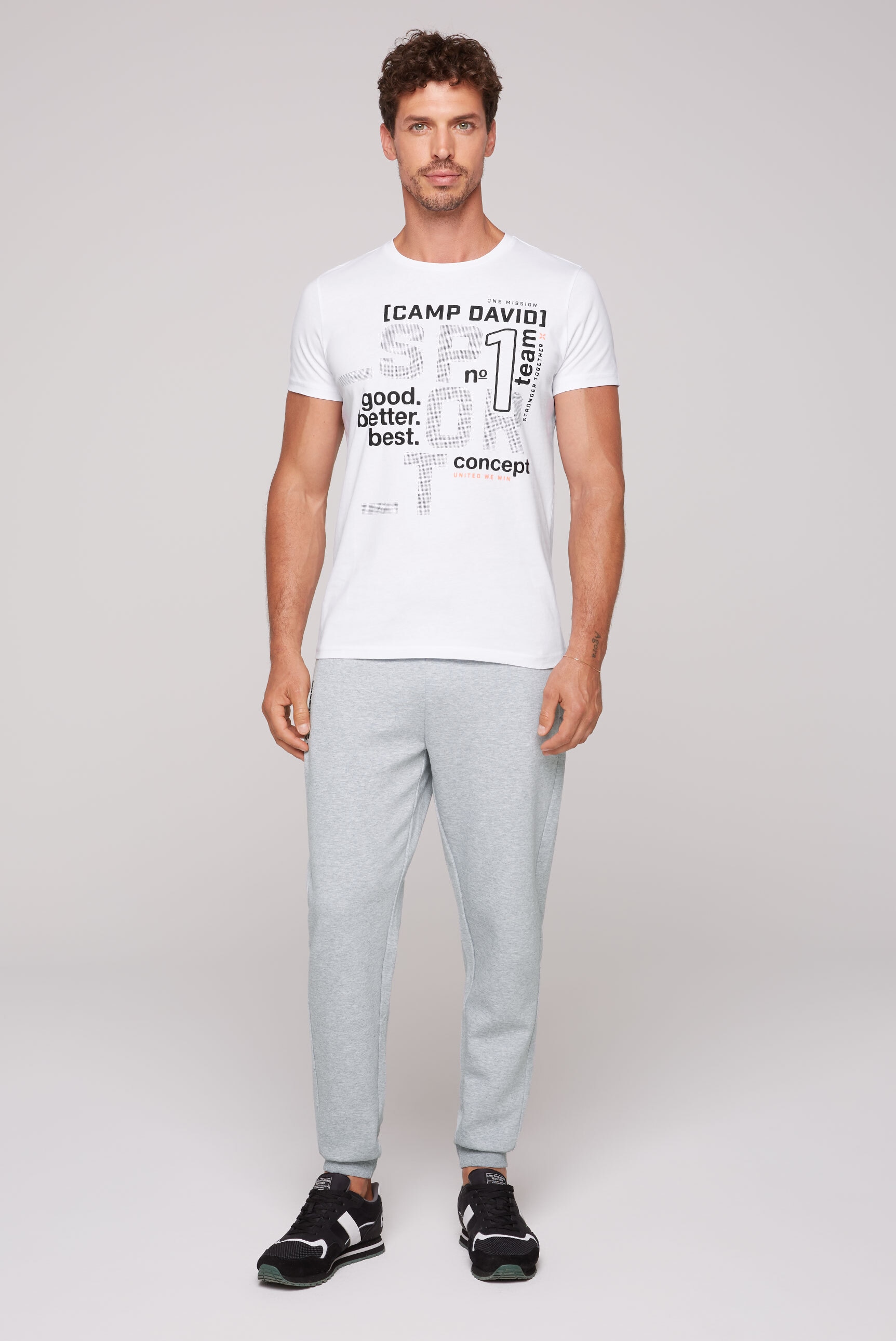 CAMP DAVID Sporthose, mit Elastikbund und Kordel