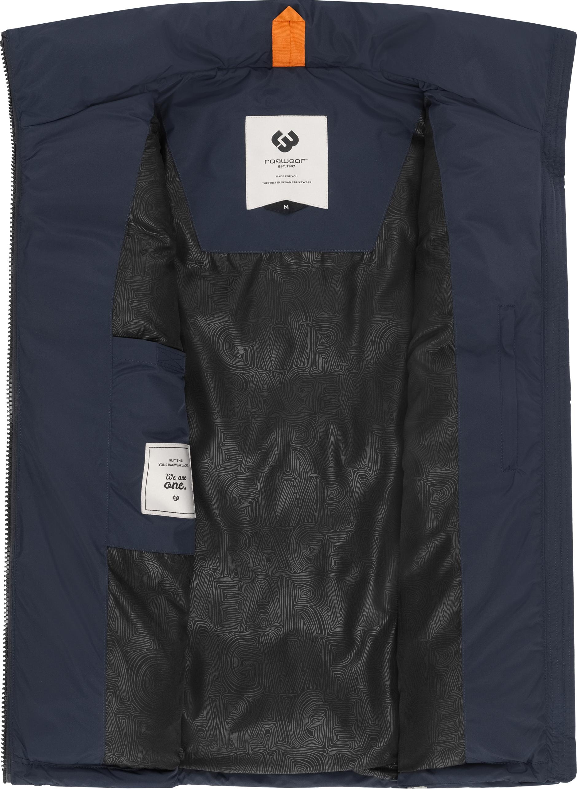 Ragwear Steppweste »Savan«, Wasserdichte gesteppte Herren Outdoorweste