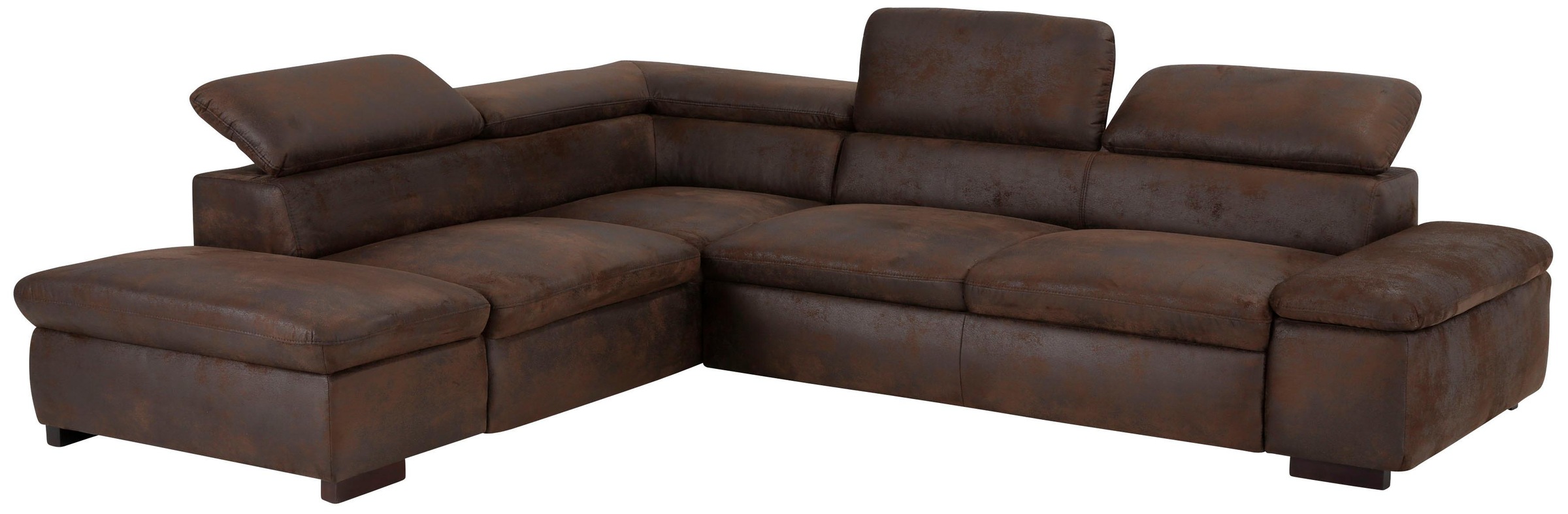 Home affaire Ecksofa »Alberto L-Form«, mit Kopfteilverstellung, wahlweise mit Bettfunktion