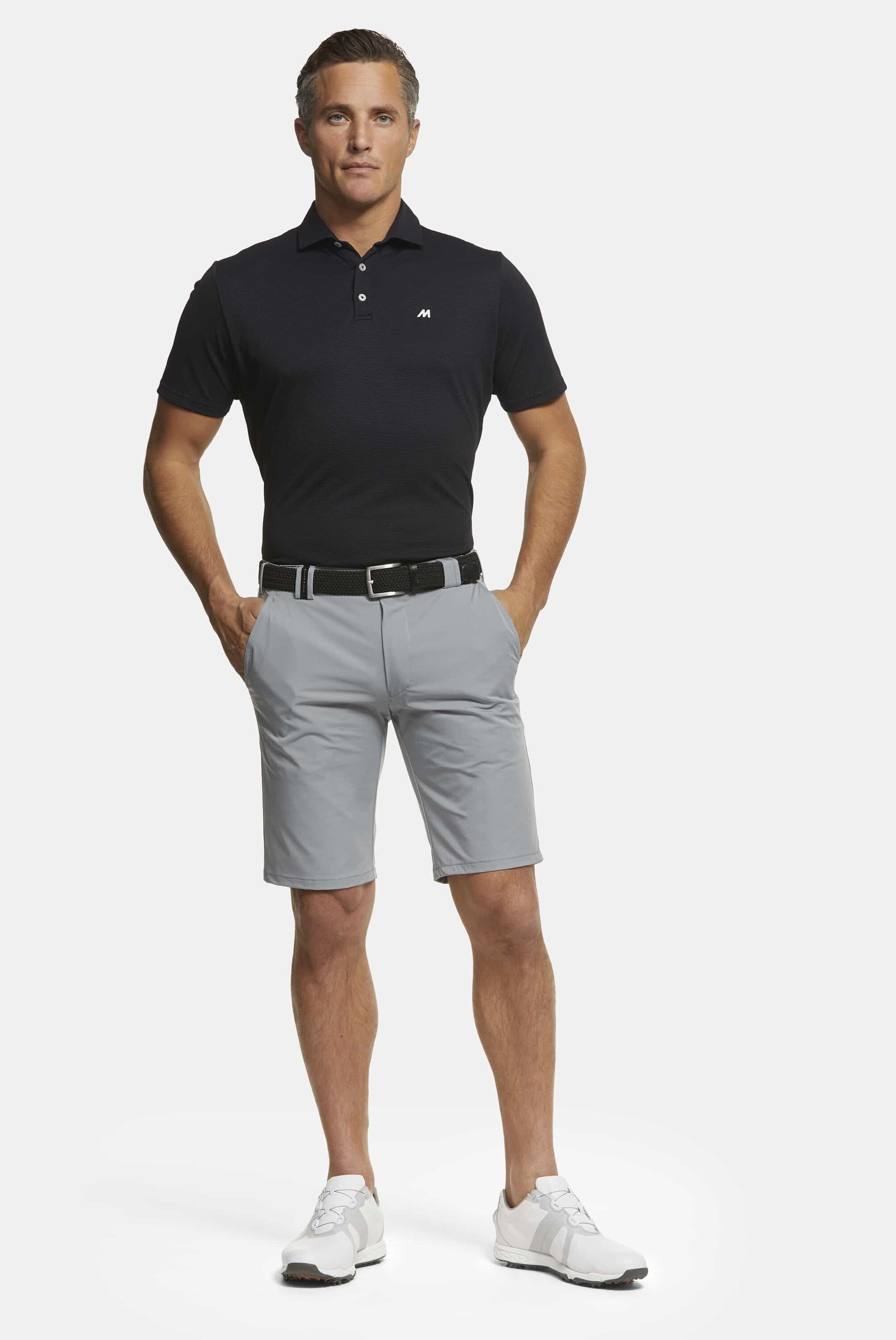 Meyer St. Andrews Herren Chino Shorts Grau Gr. 31 3