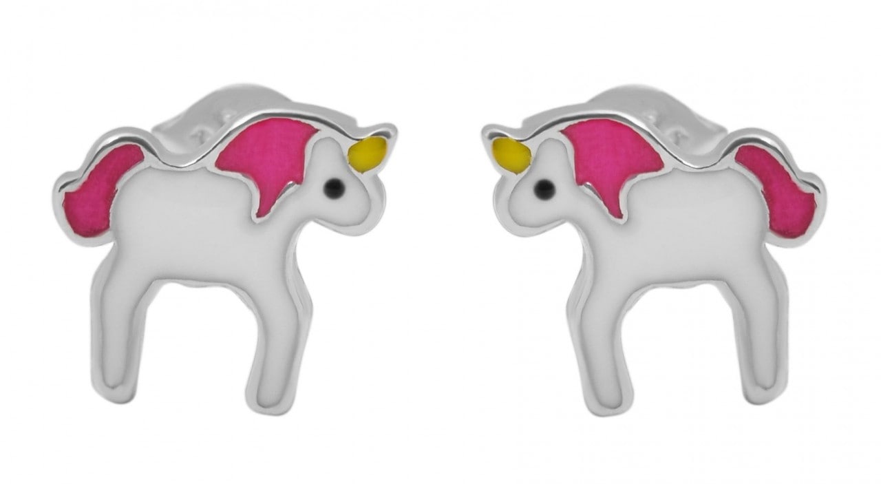 Adelia´s Paar Ohrhänger »Mädchen Ohrstecker aus rhodiniertem 925 Sterling Silber«