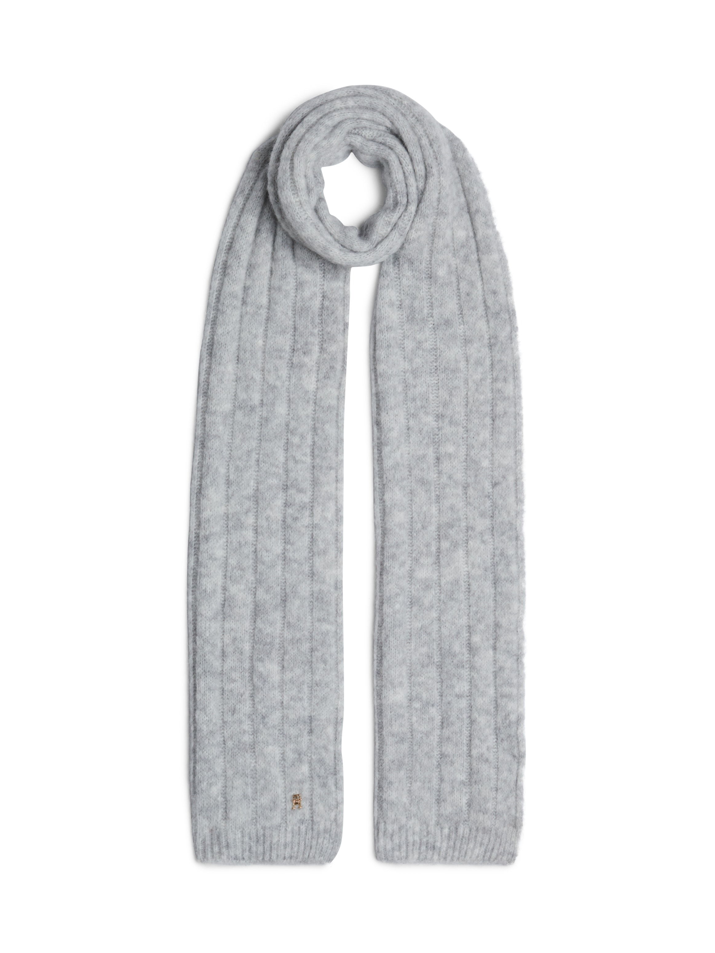 Tommy Hilfiger Strickschal "TH TIMELESS SCARF", mit Monogramm-Emblem günstig online kaufen