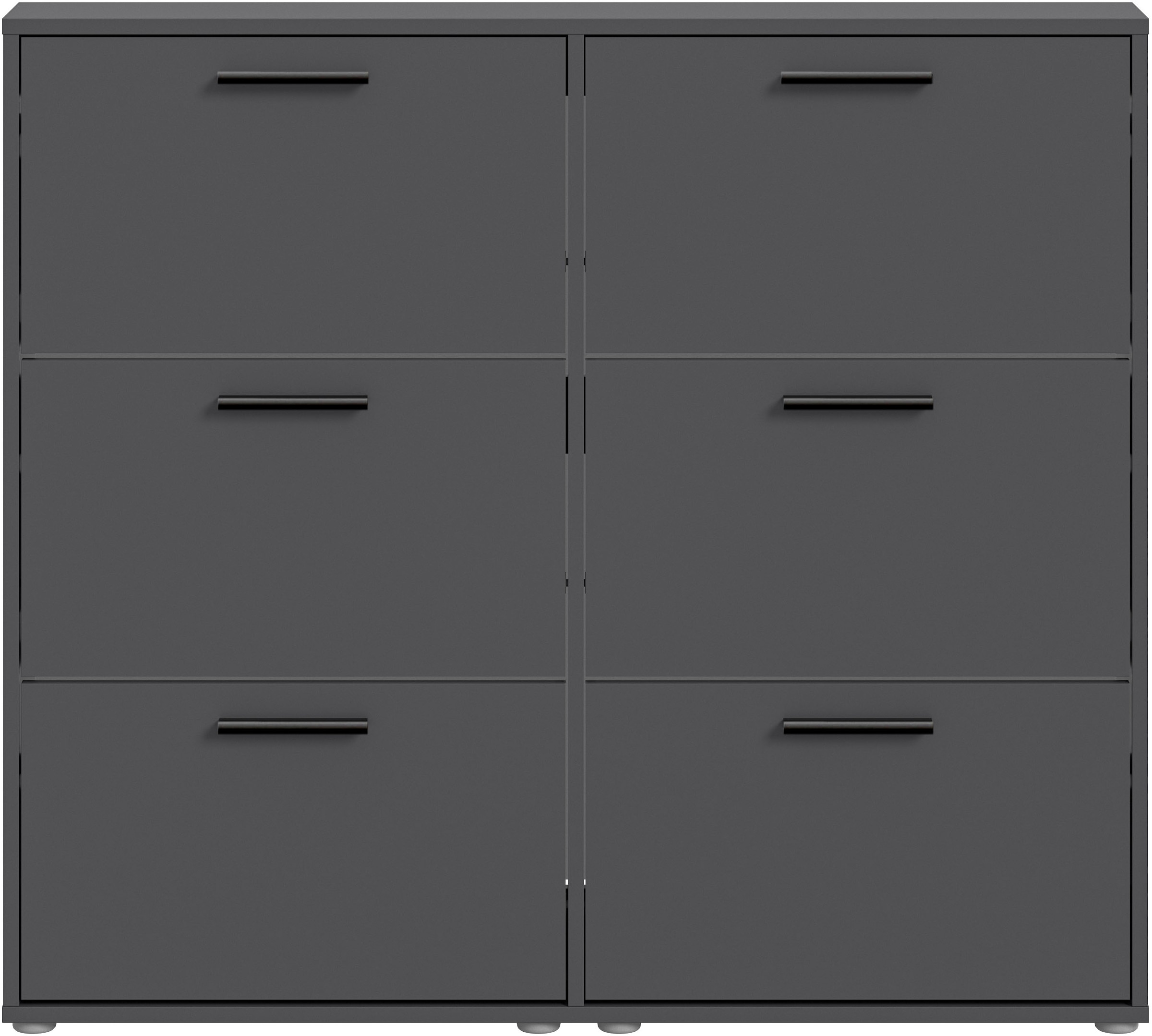 HBZ Schuhkipper »Sam Schuhkipper, Schuhschrank BxHxT 116x103x17 cm«, (1 St.), mit 6 Klappen