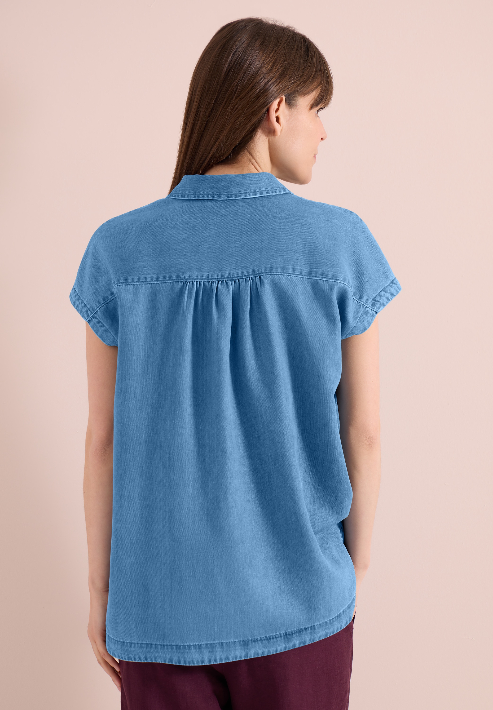 Cecil Jeansbluse mit Knopfleiste