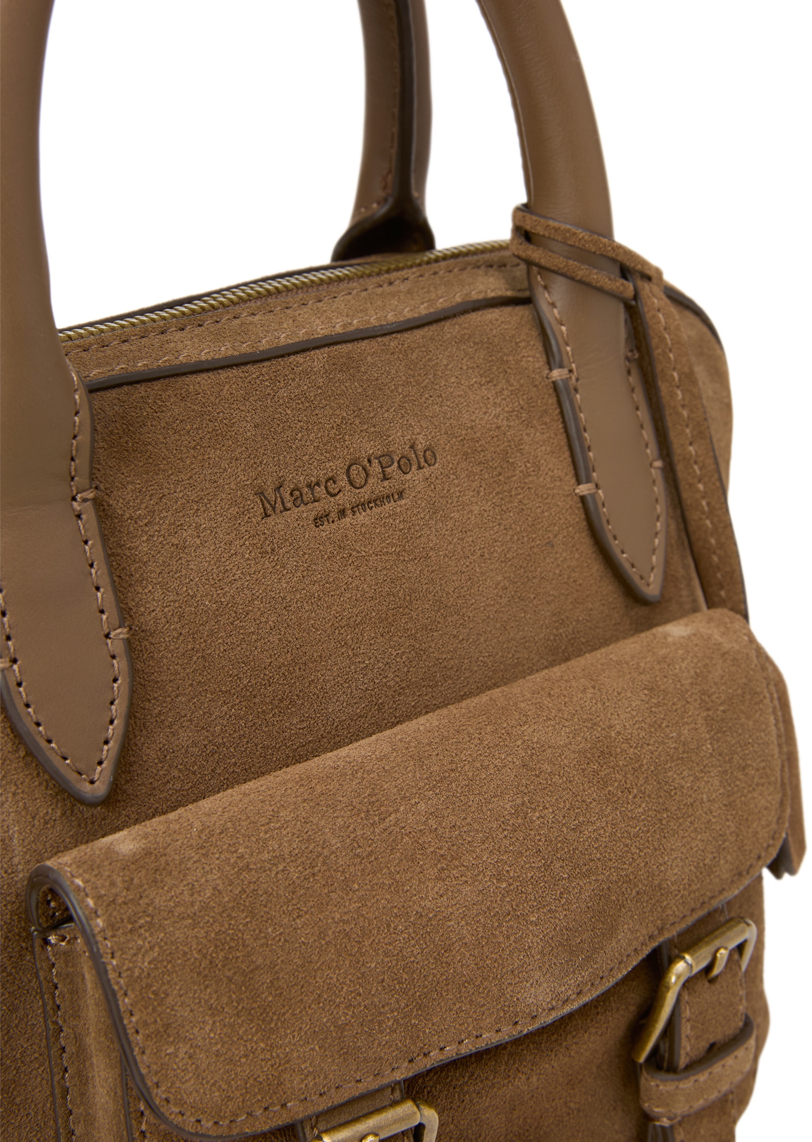 Marc O'Polo Umhängetasche »aus softem Velours-Rindleder«