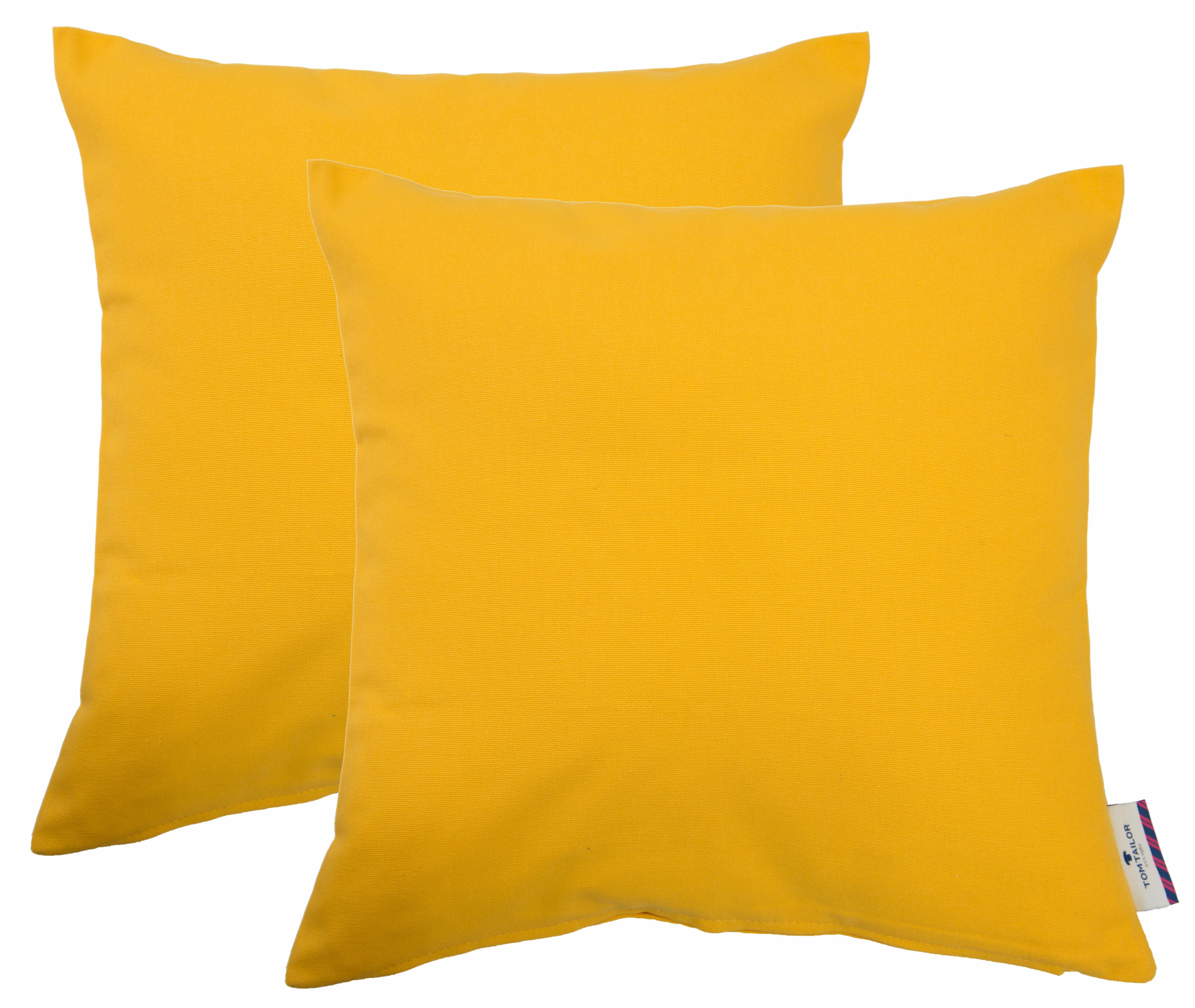 TOM TAILOR HOME "Dove" unifarben, Kissenhüllen ohne Füllung, 2er Pack