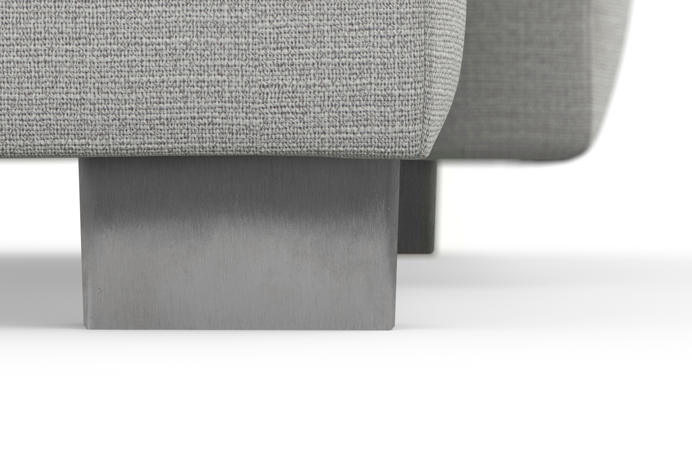 sit&more Wohnlandschaft »Dundee U-Form« mit Federkern und Edelstahlfüßen, wahlweise mit Kopfteilverstellung