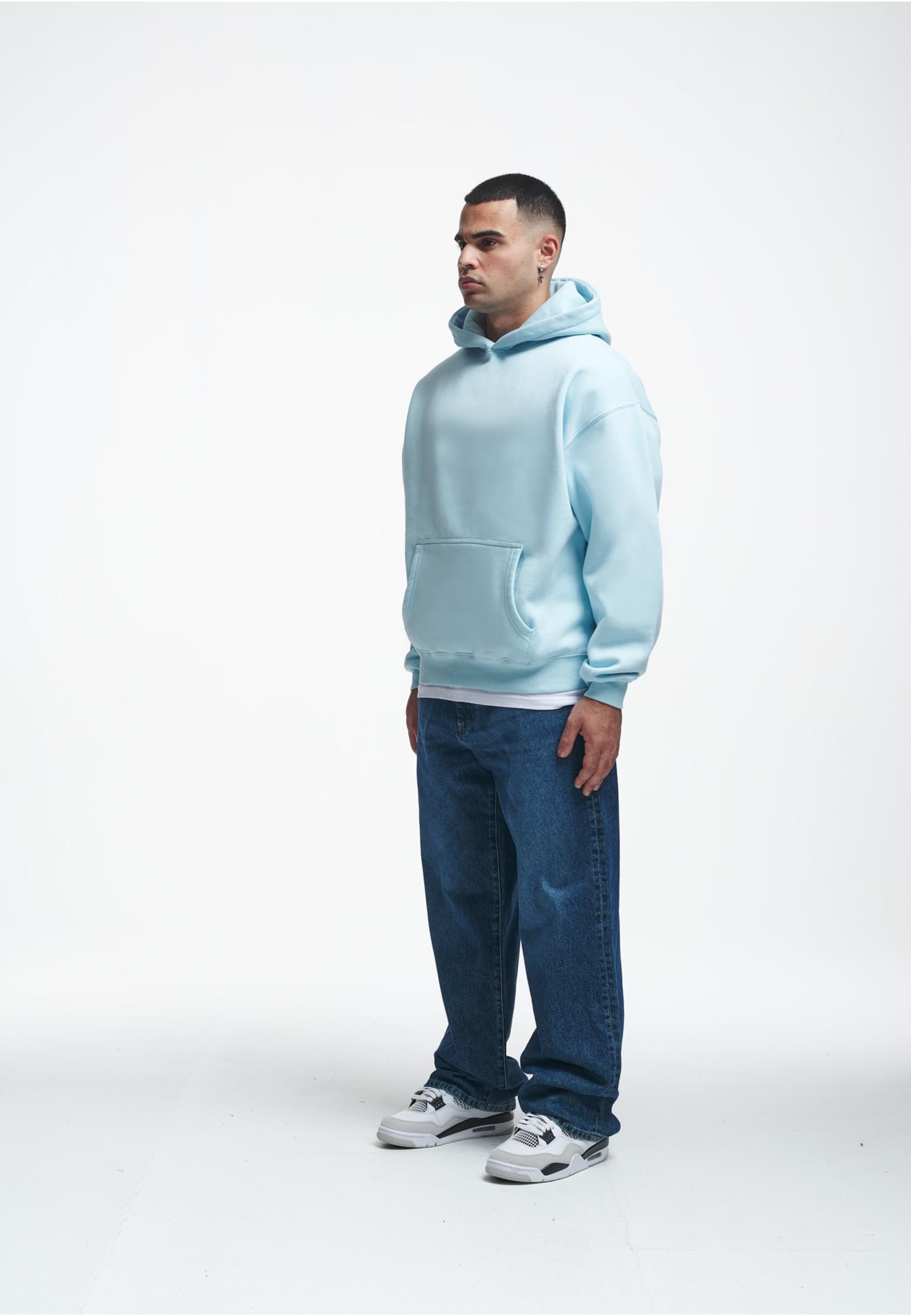 2Y Studios Kapuzensweatshirt »2Y Studios Herren Basic Oversize Hoddie« 1 Stk. tlg.
