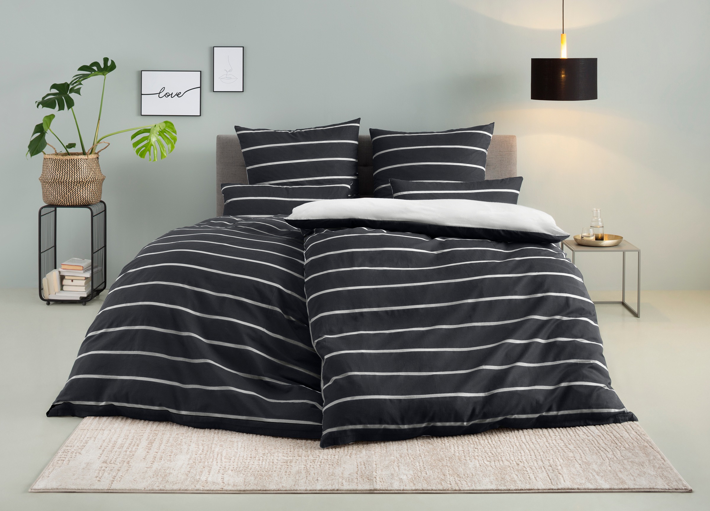 OTTO home Bettwäsche "Katja" 2 Stk. Bettwäsche aus Baumwolle, Bettwäsche mi günstig online kaufen