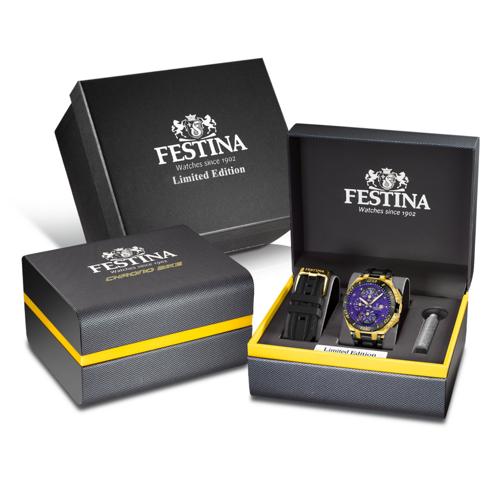 Festina Chronograph »Chrono Bike Special Edition« Quarzuhr, Armbanduhr, Herrenuhr, Edelstahlarmband