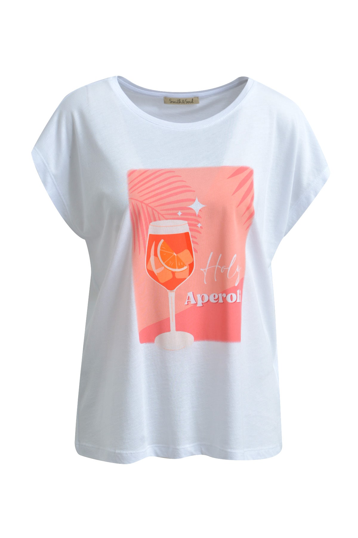 Smith & Soul Rundhalsshirt, mit überschnittenen Schultern