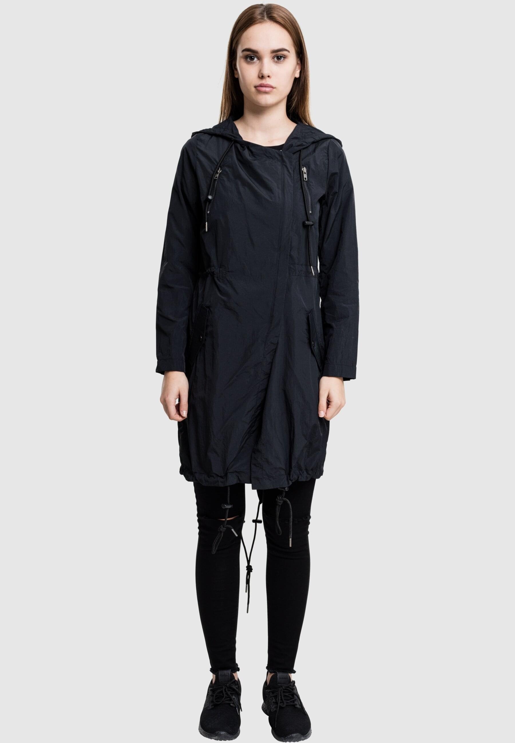 URBAN CLASSICS Parka »Urban Classics Damen Ladies Asymetric Parka«, (1 St.), mit Kapuze
