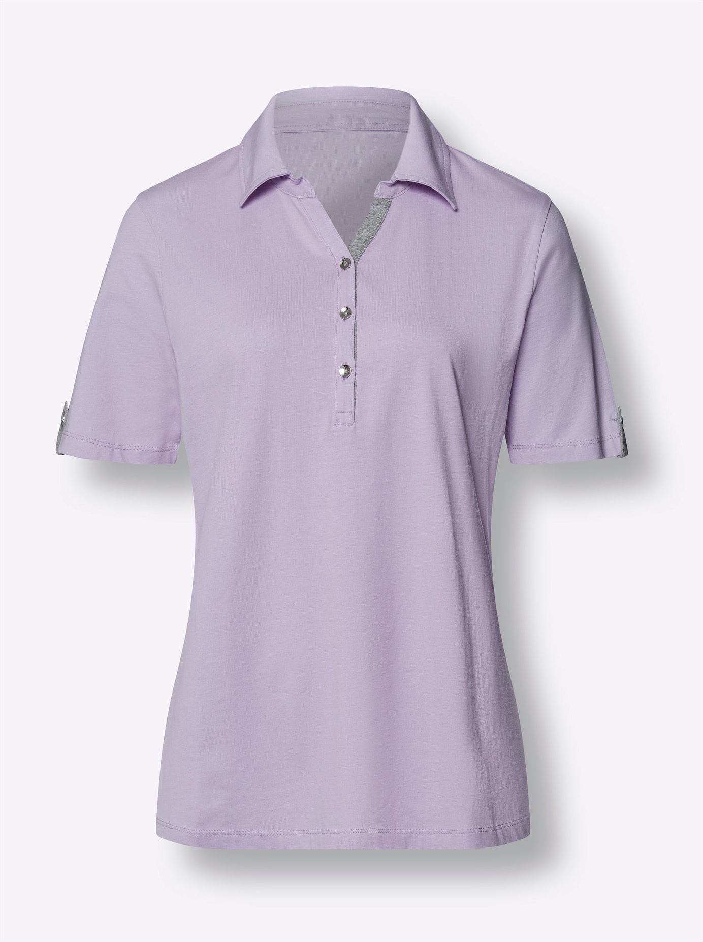 Classic Basics Poloshirt Lilac Size 50 2