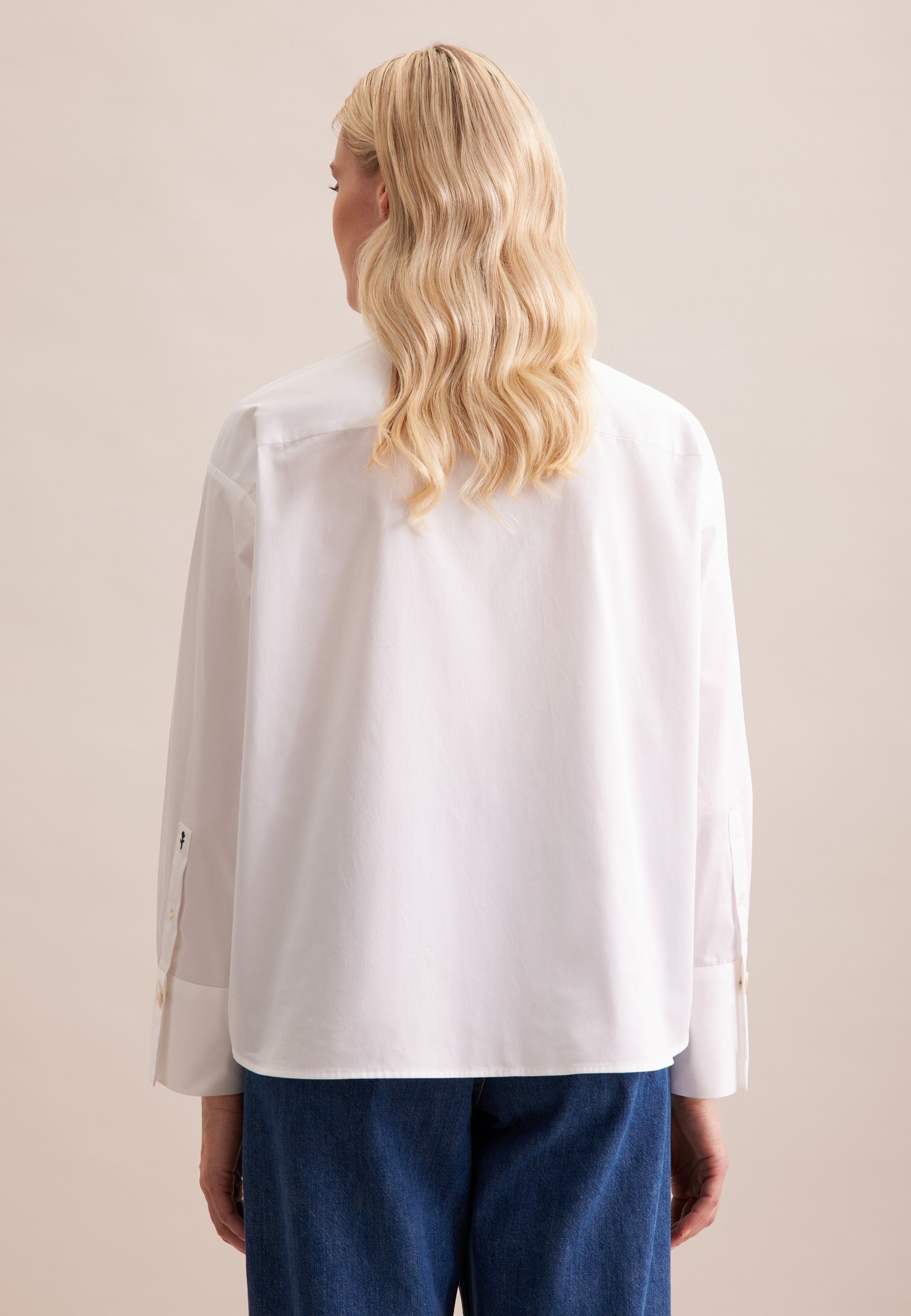 seidensticker Hemdbluse "Schwarze Rose", Langarm Kragen Uni günstig online kaufen