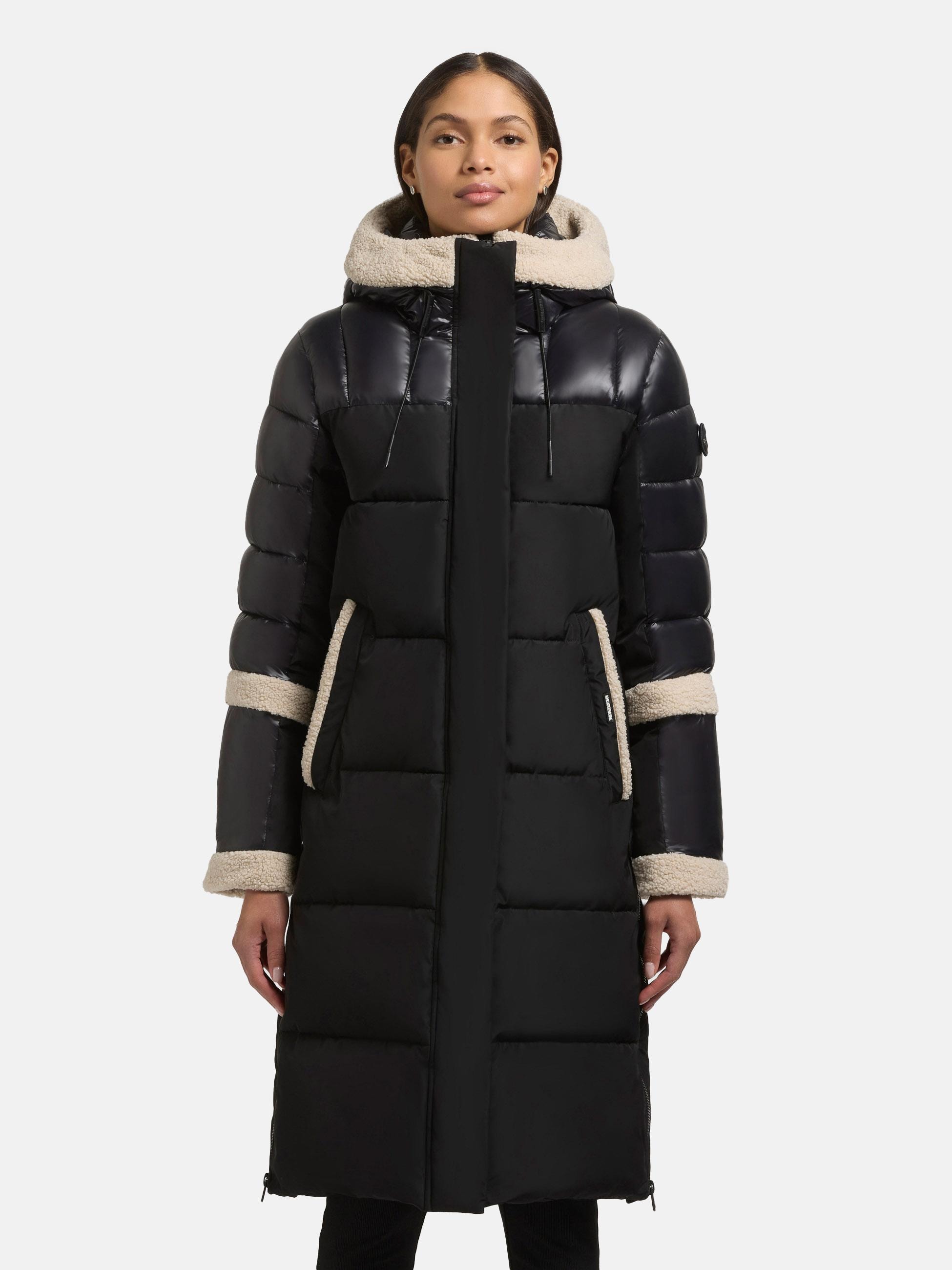 khujo Steppmantel "Desna2" Langer gesteppter Damen Mantel mit zahlreichen F günstig online kaufen