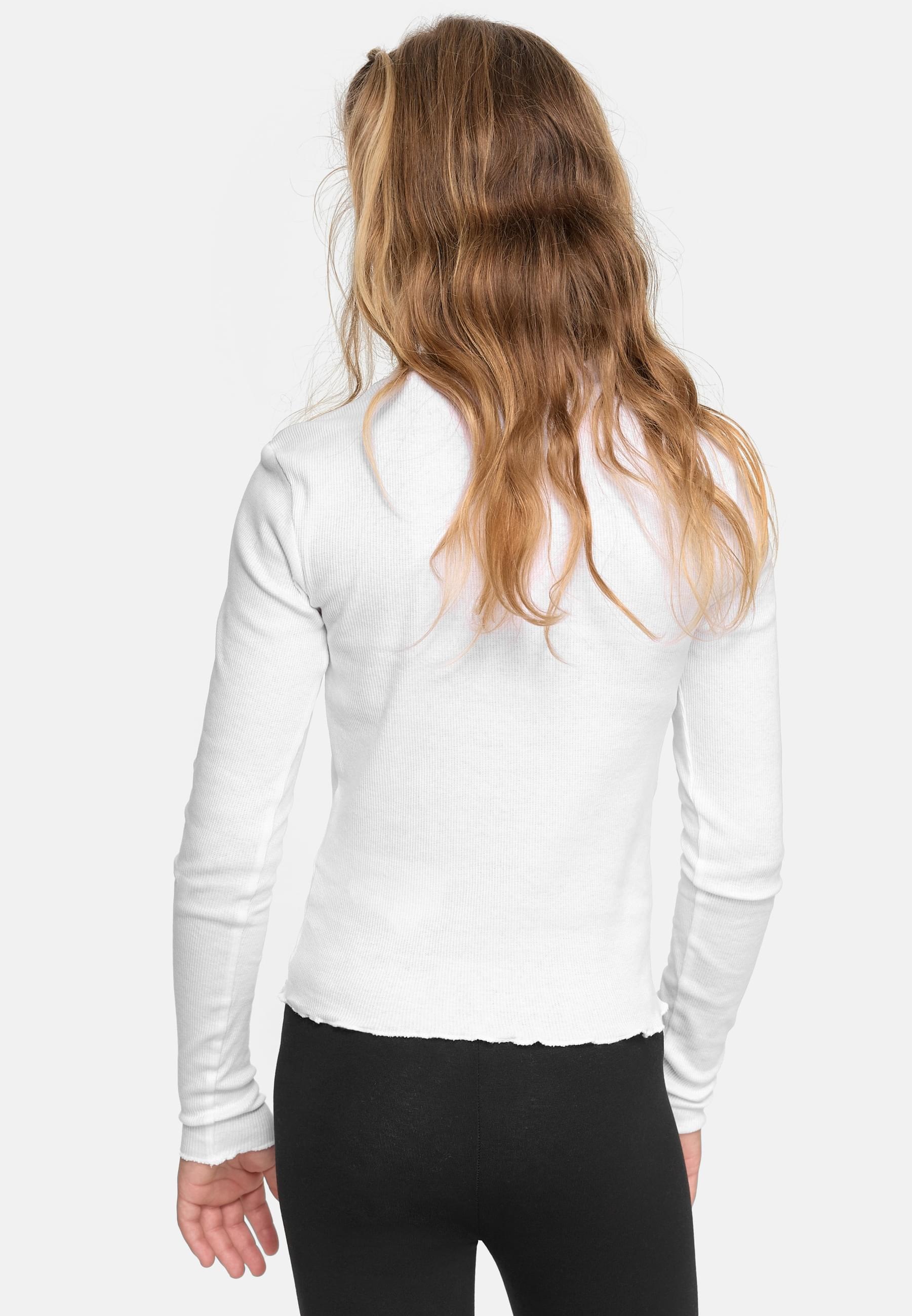 URBAN CLASSICS Longsleeve »Urban Classics Damen Girls Short Rib Longsleeve«, (1 tlg.)