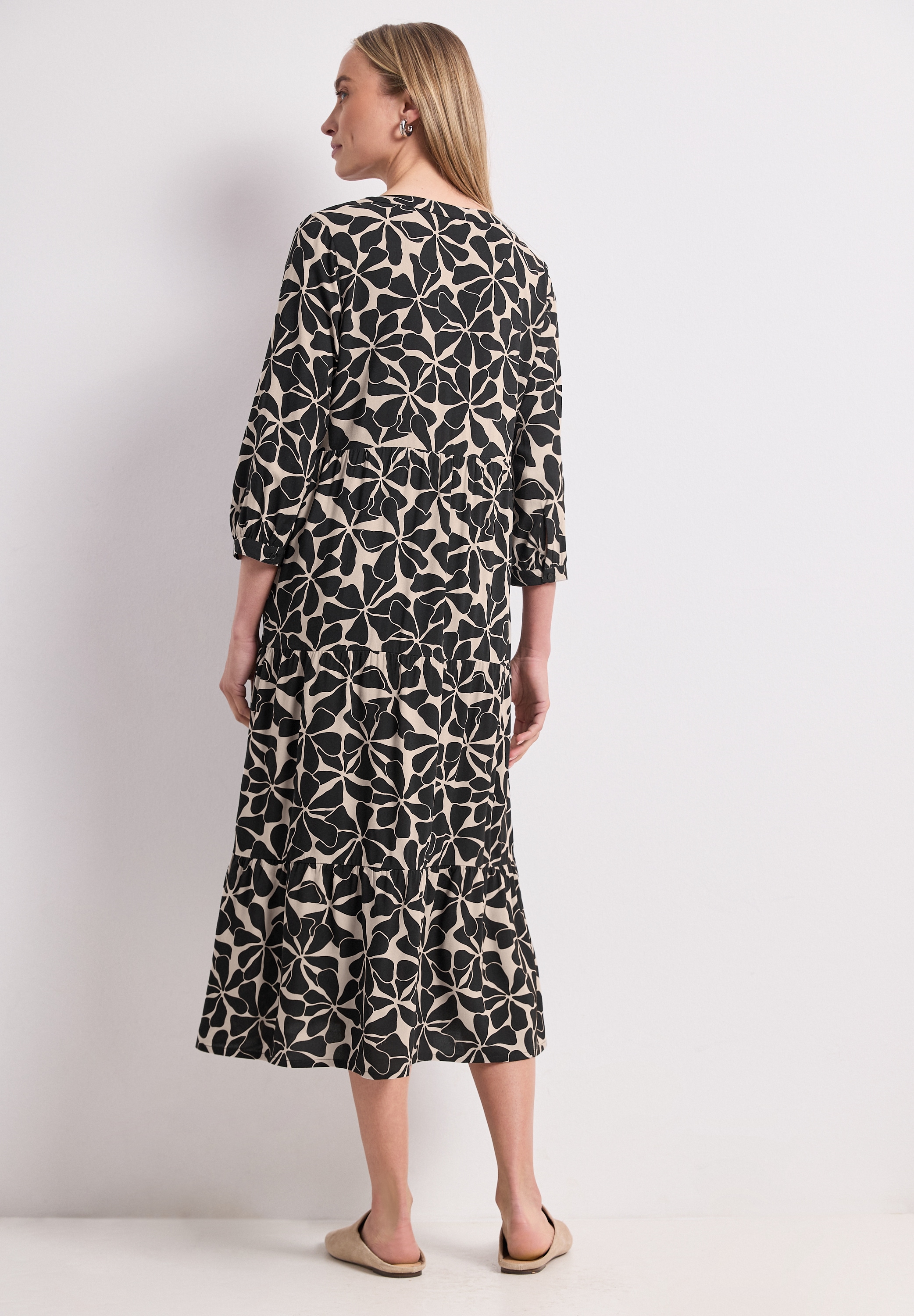 STREET ONE Midikleid Ohne Taschen aus Viskose