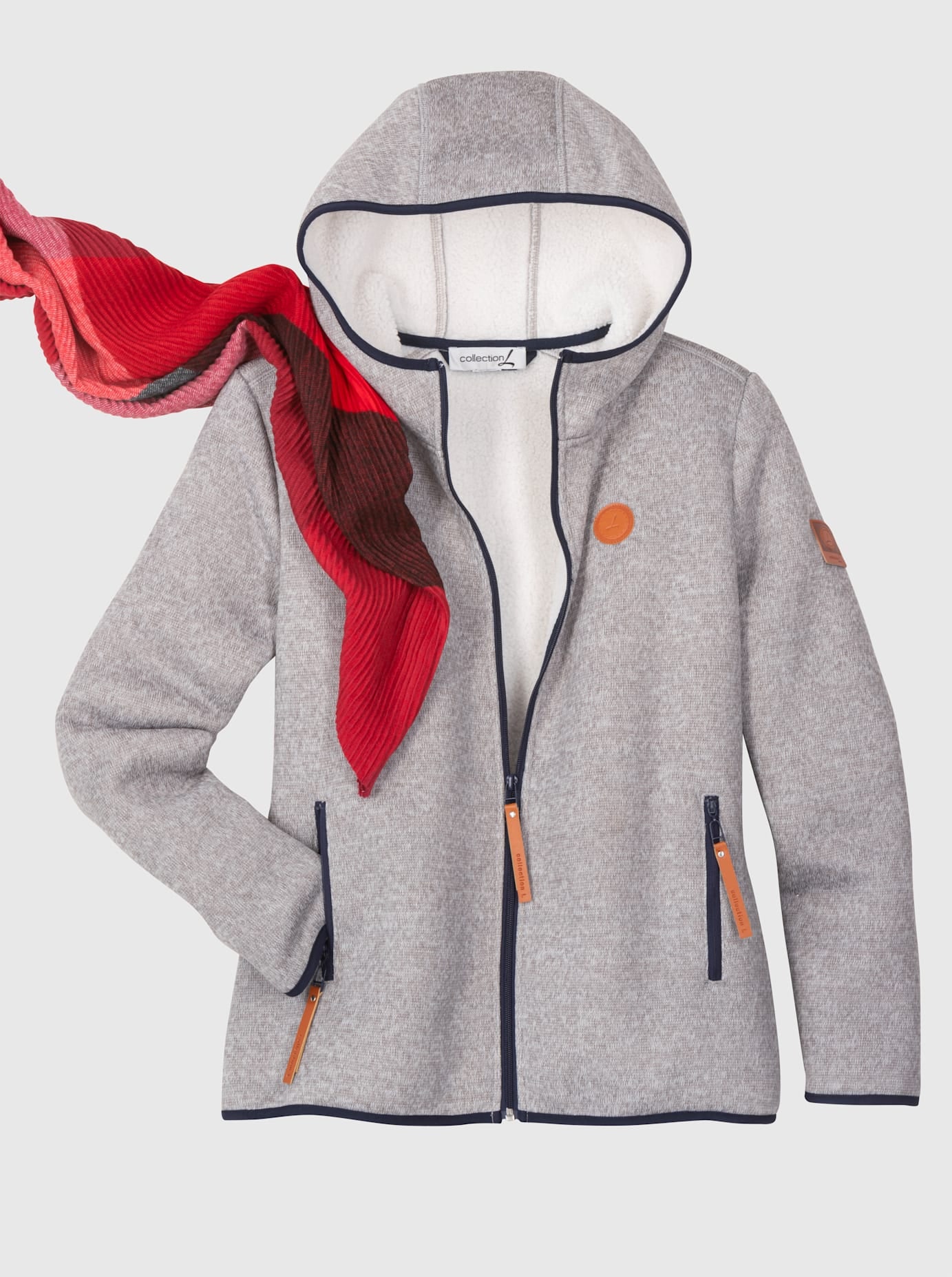 Casual Looks Strickfleecejacke günstig online kaufen