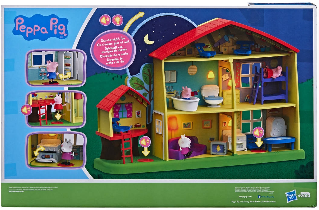 Hasbro Spielwelt »Peppa Pig, Peppas Tag-und-Nacht-Haus«, mit Licht- und Soundeffekten