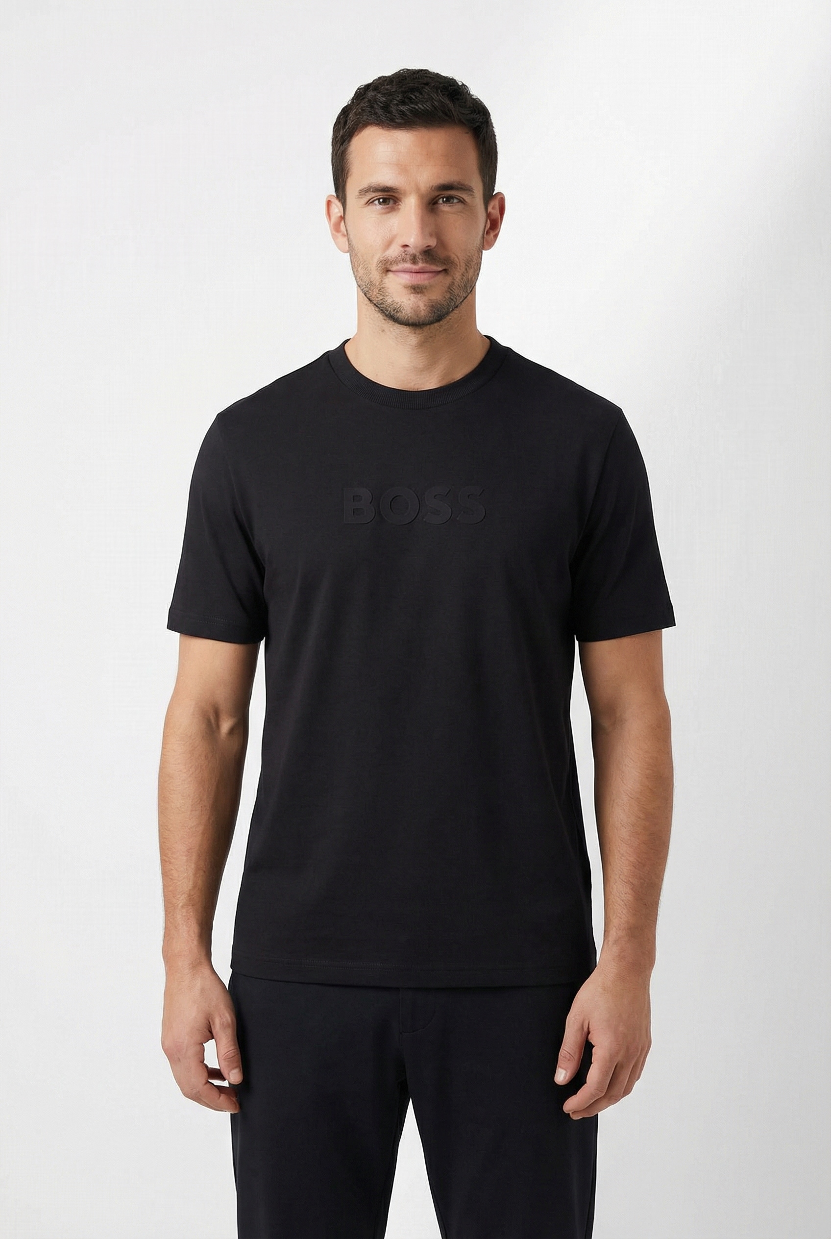 BOSS GREEN T-Shirt Rundhalsausschnitt, Regular Fit, Boss-Logodruck günstig online kaufen