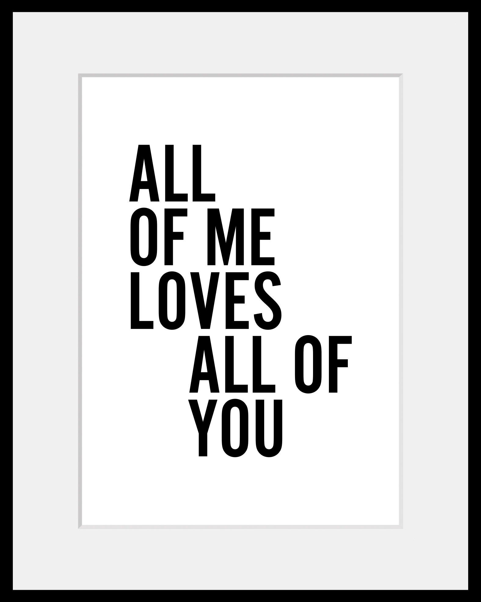 queence Bild »Sam Smith«, Schriftzug-Schriftzüge-Sprüche & Texte-Schwarz-Weiß, (1 St.), HD Premium Poster-Druck inkl. Holzrahmen