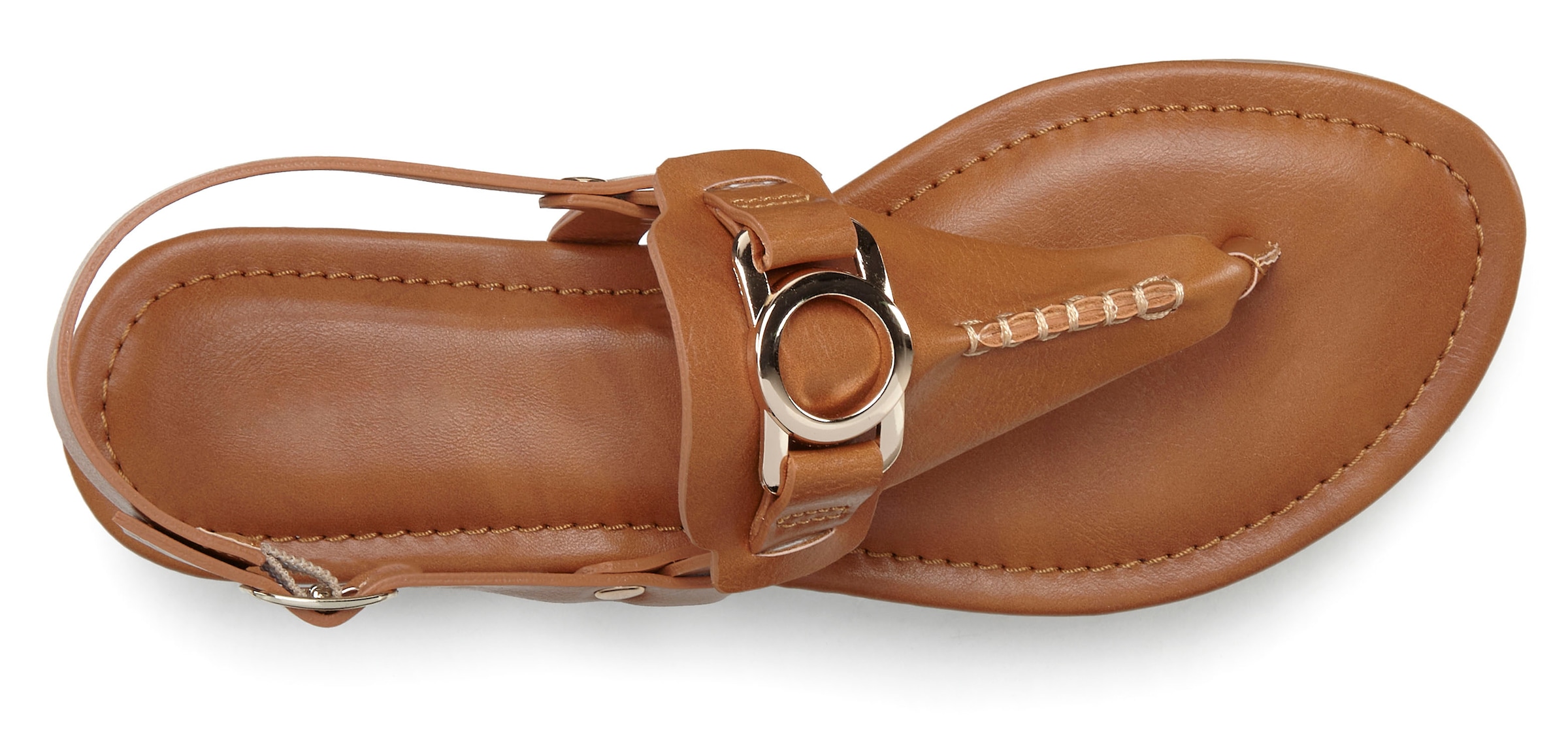 Vivance Zehentrenner, Sandale, Pantolette mit Schmuckelement VEGAN