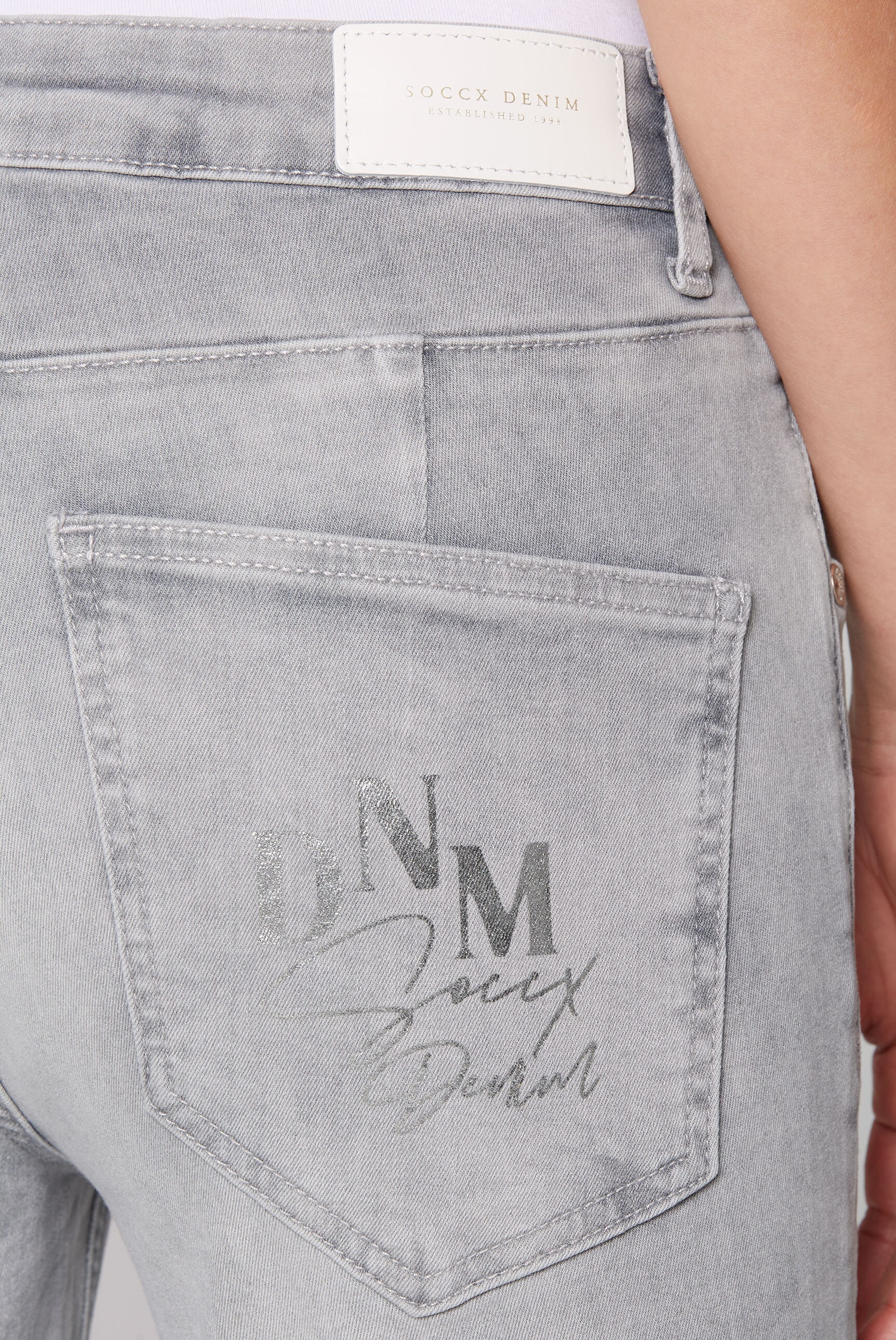 SOCCX Slim-fit-Jeans, mit normaler Leibhöhe