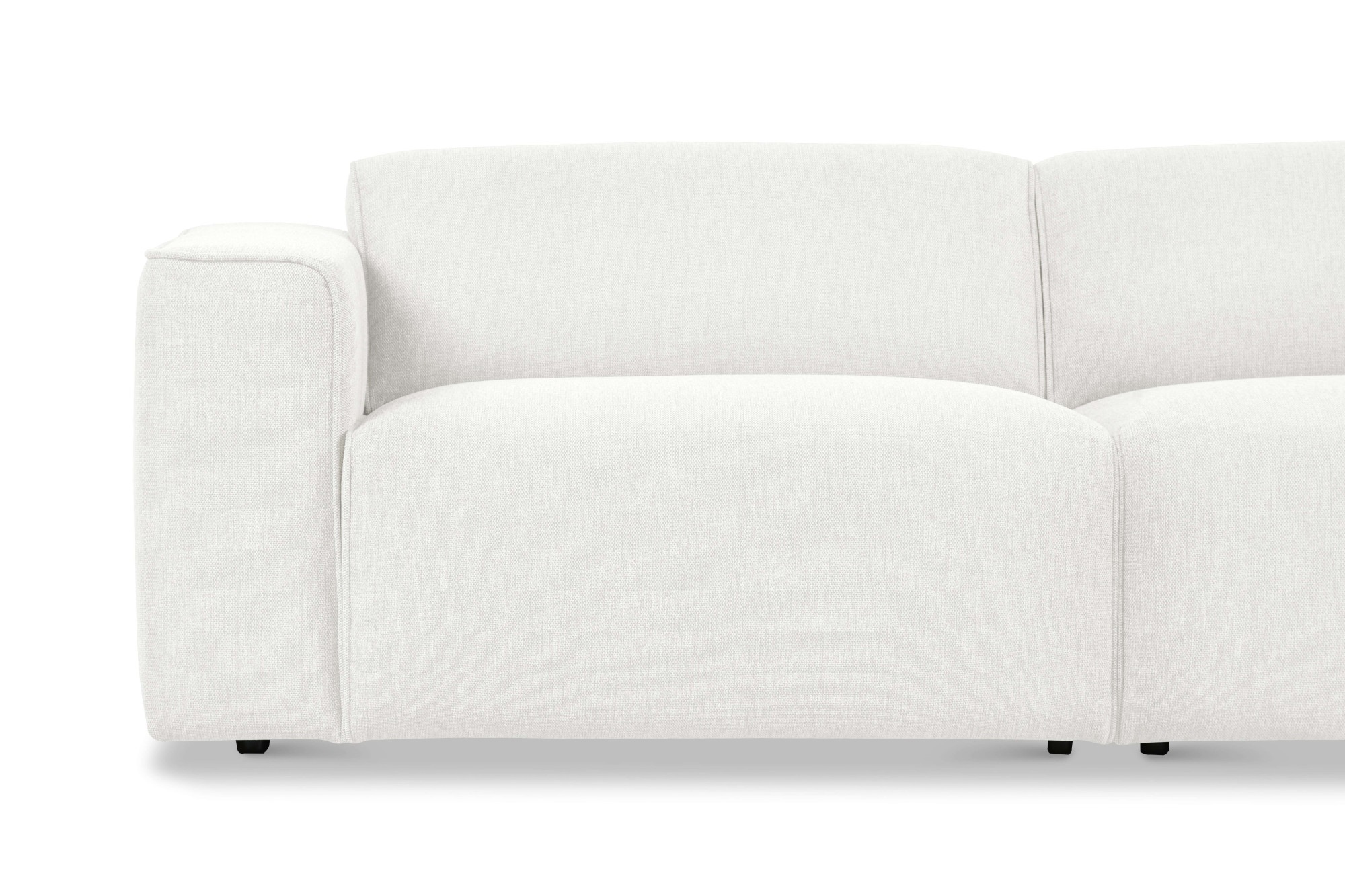 andas 3-Sitzer »Noord mit Kedernaht, Breite 232 cm«, Cord, Struktur, Webstoff, mit Wellenunterfederung, Massivholzrahmen