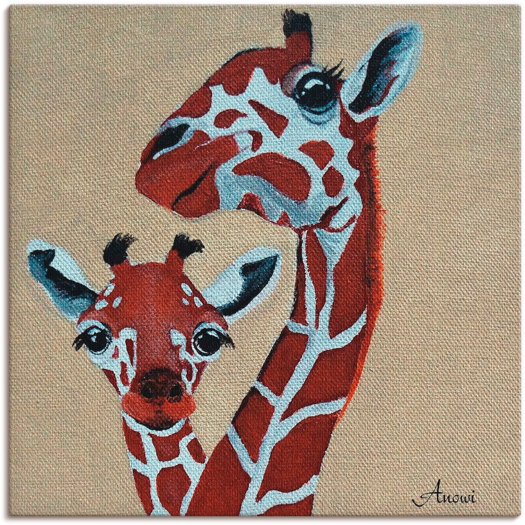 Artland Leinwandbild »Giraffen«, Wildtiere, (1 St.)