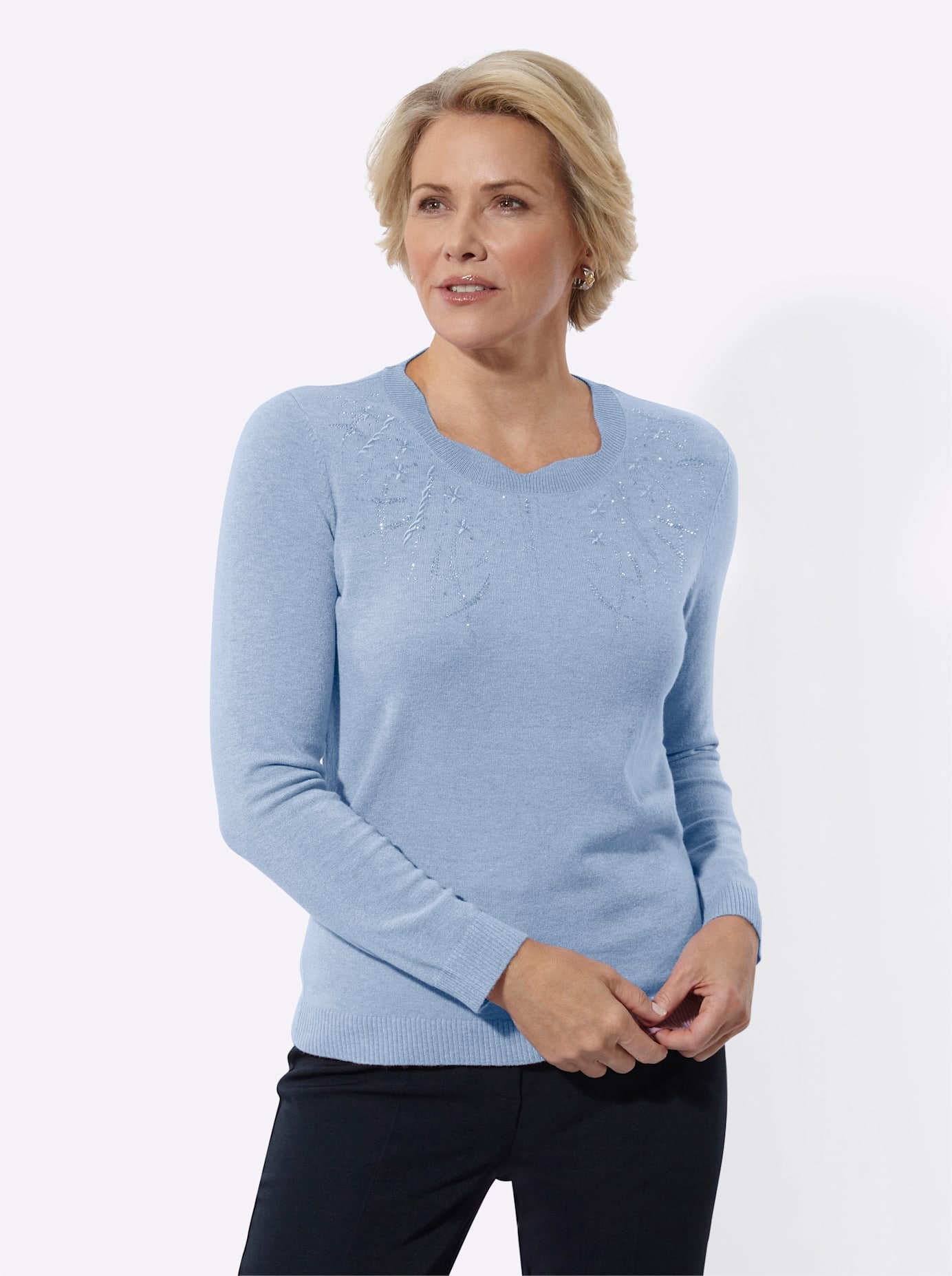 Classic Strickpullover "Langarm-Pullover"