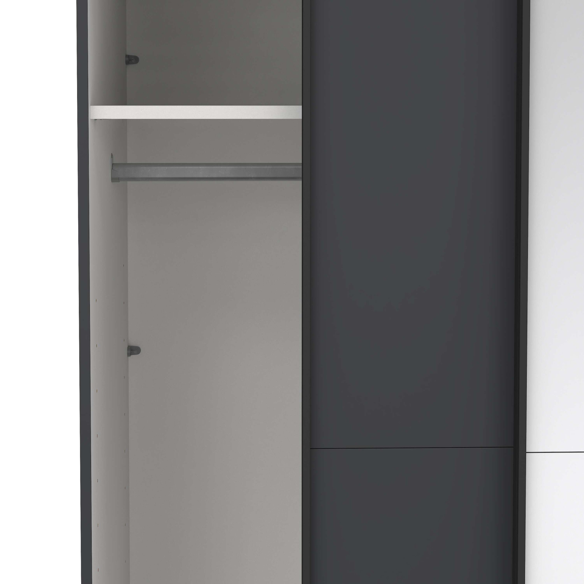 Home affaire Schwebetürenschrank »Como, Kleiderschrank, Schlafzimmerschrank« 1 Schwebetür, 1 Spiegelschiebetür, Kleiderstange, Einlegeboden