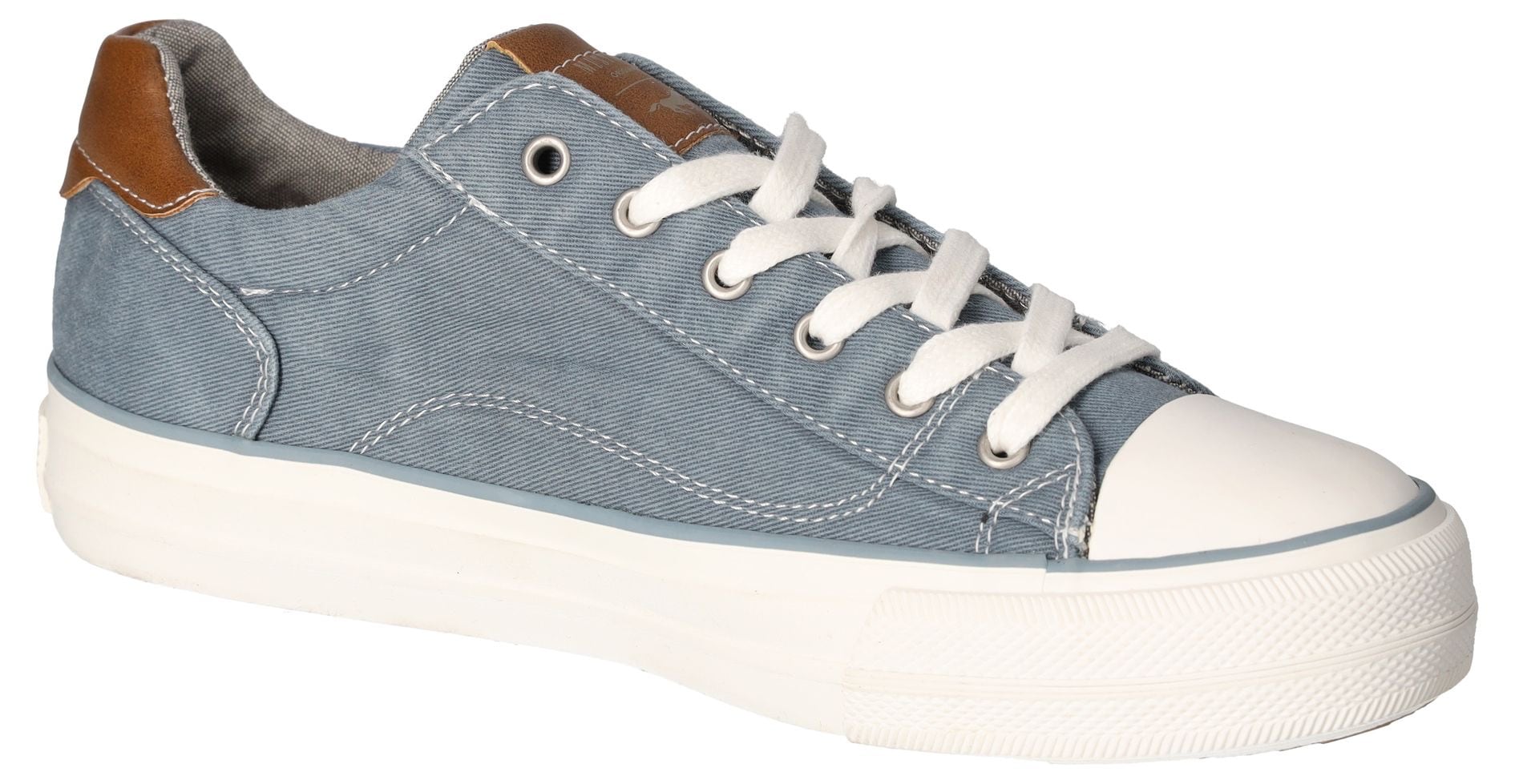 Mustang Shoes Sneaker, Freizeitschuh, Halbschuh, Schnürschuh, mit Gummikappe