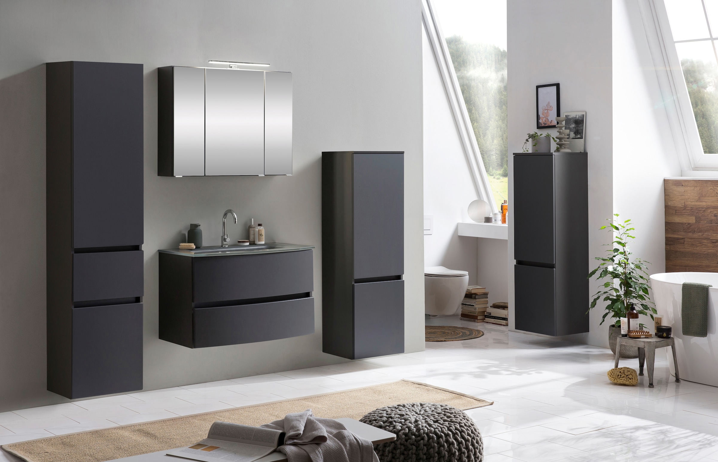 welltime Badezimmer-Set "Kaunas" Set, 4 Stk. tlg. günstig online kaufen