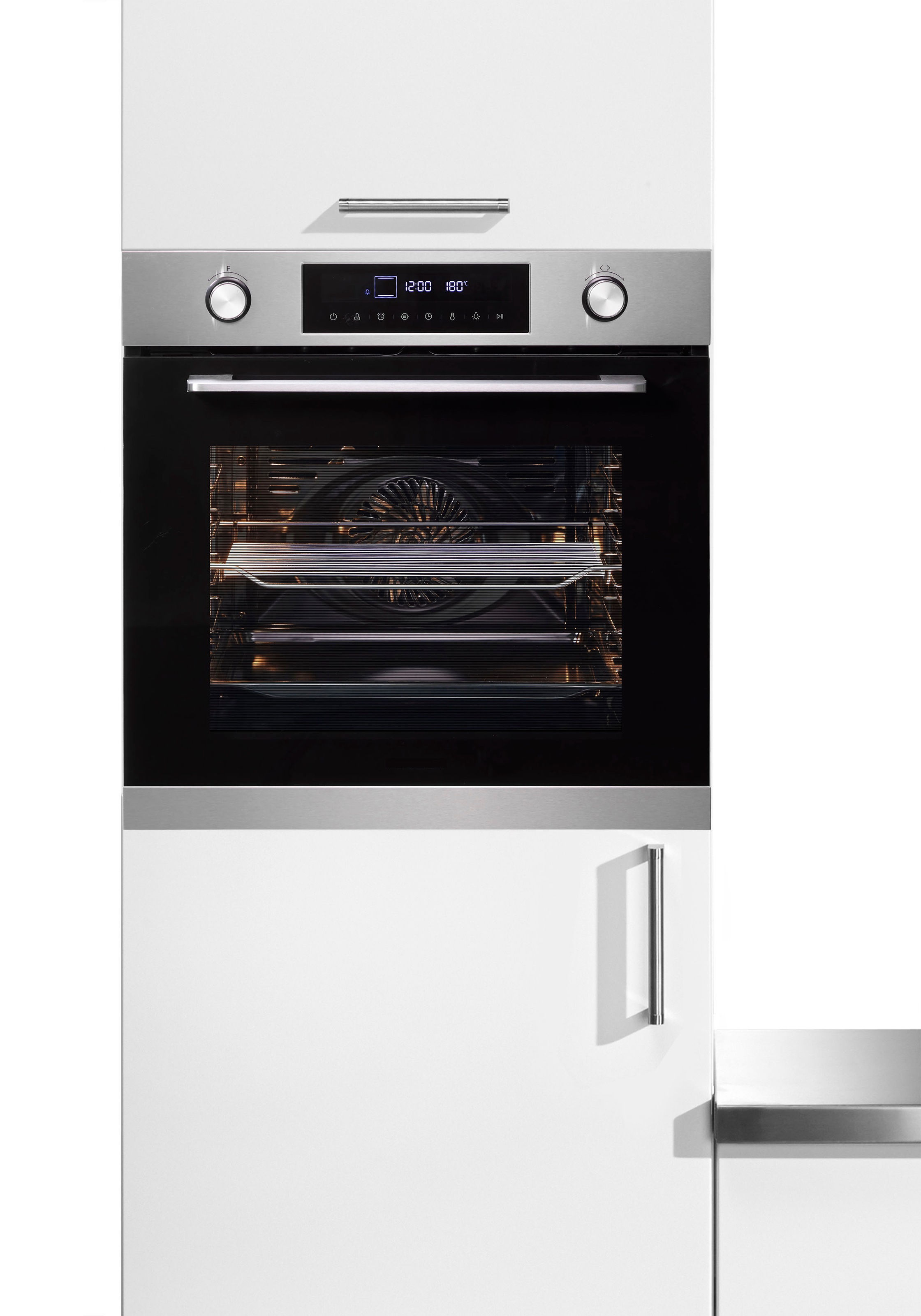 Hanseatic Einbaubackofen "HBO7212A1" mit Aqua-Reinigungsfunktion Auftaufunk günstig online kaufen