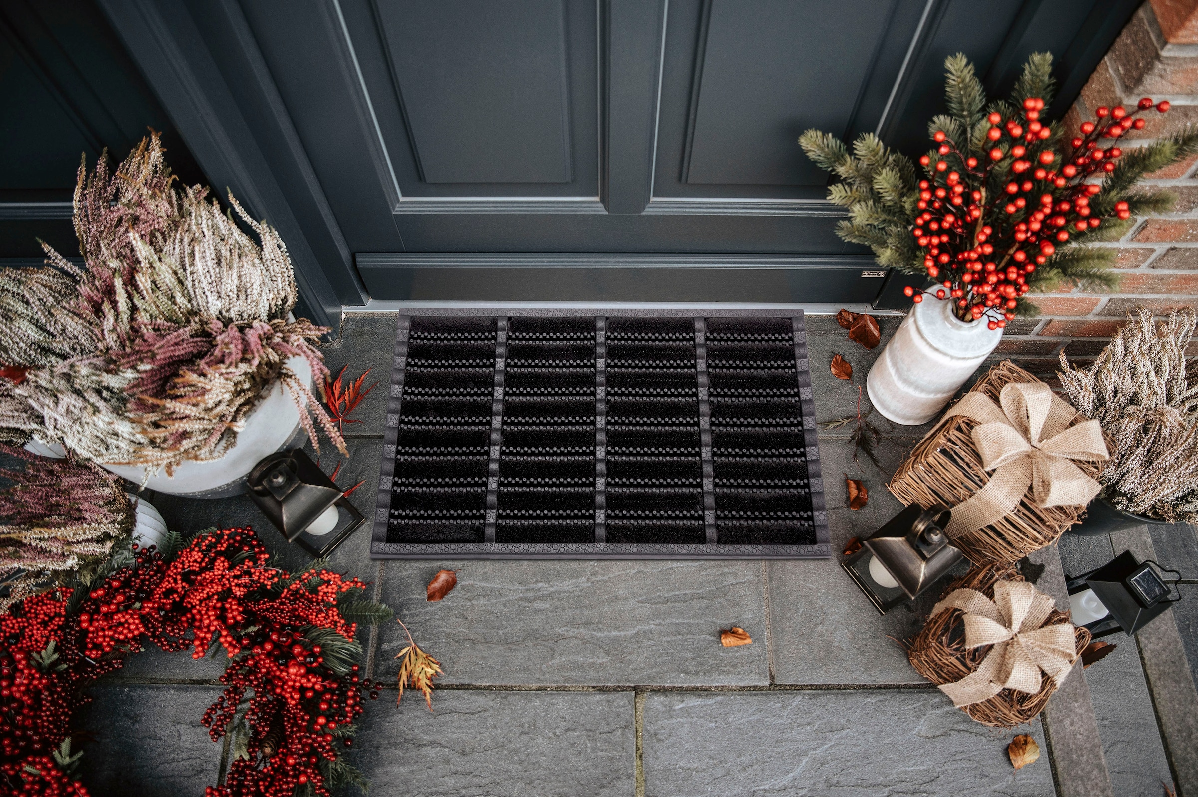 HANSE Home Fußmatte »Schmutzfangmatte Brushes Mat, Türmatte«, rechteckig, 25 mm Höhe, Kokos, Gummi, Schmutzfangmatte, Outdoor, Rutschfest, Innen, Kokosmatte