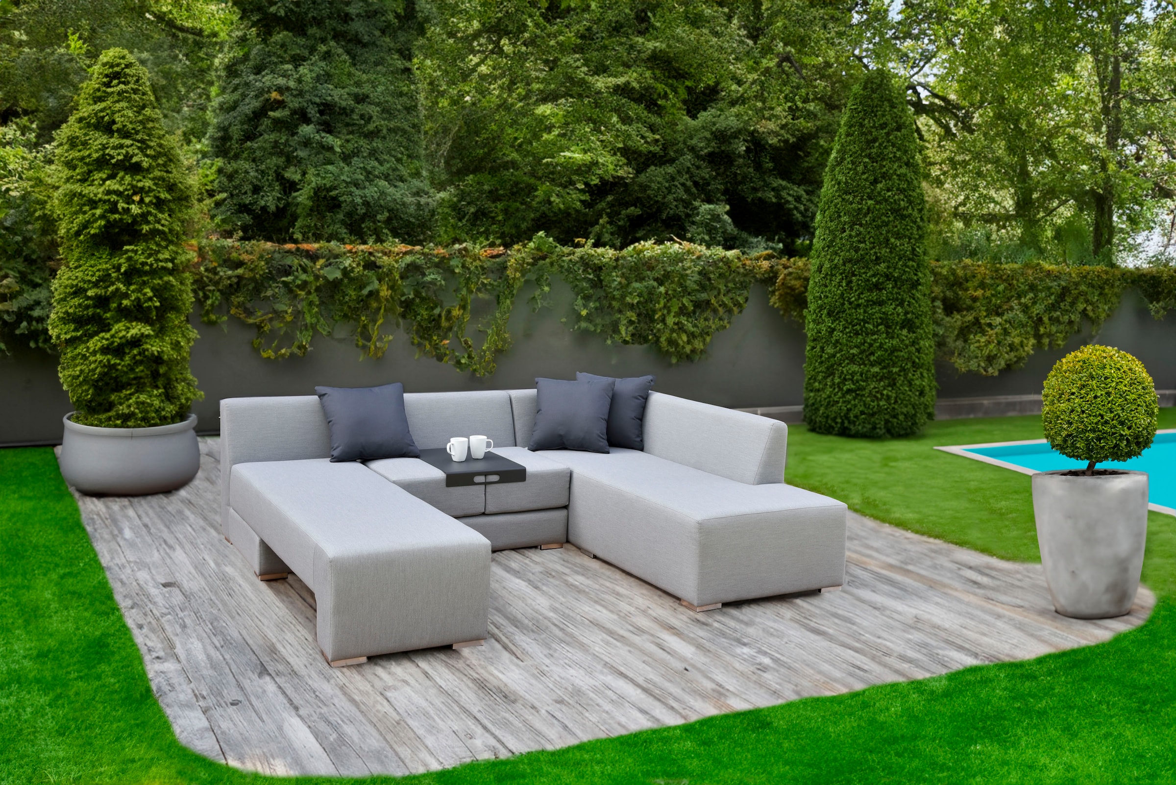 Garden Pleasure Gartenlounge-Set "WELLINGTON", (3 tlg.)